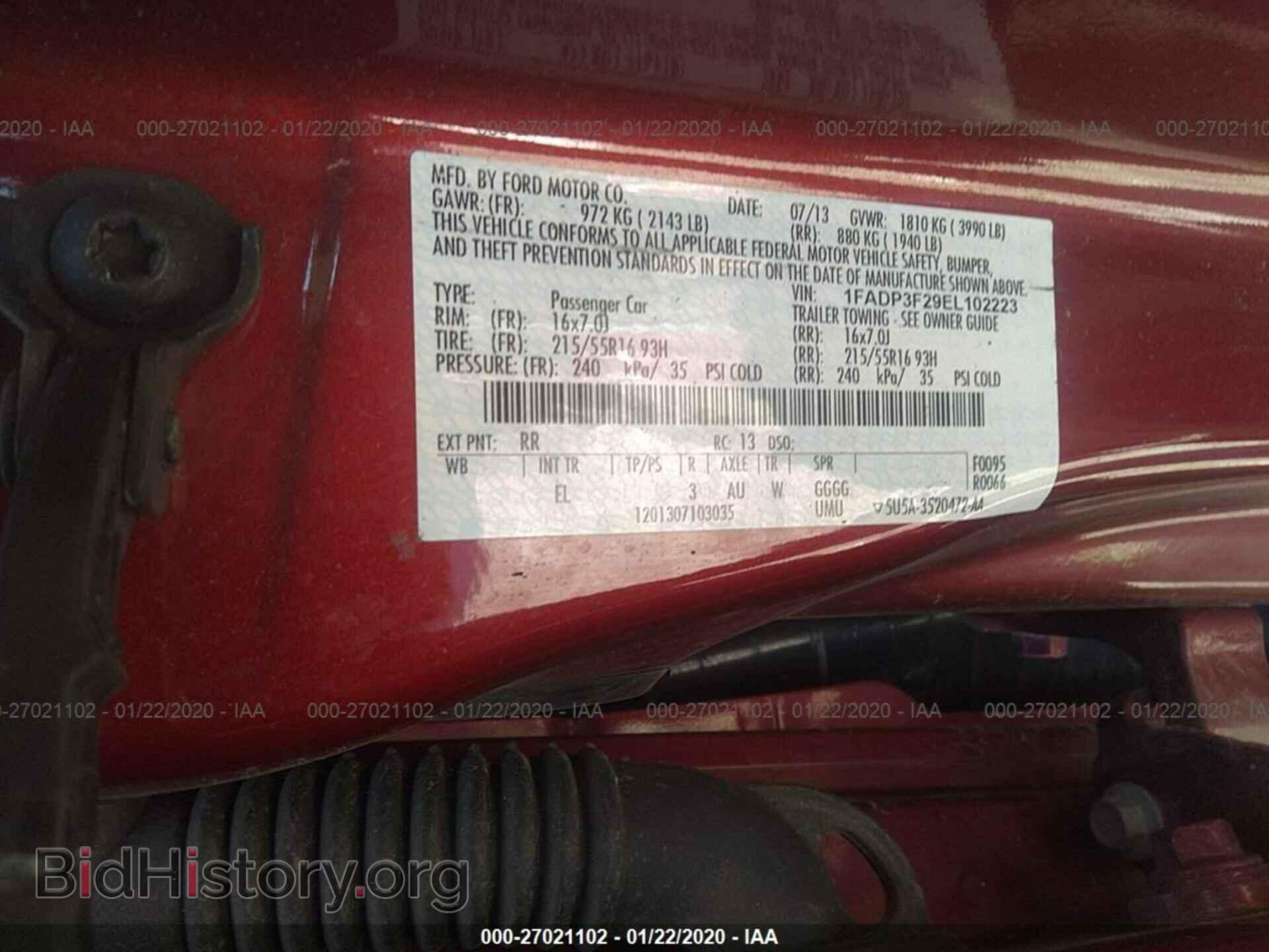 2014 FORD FOCUS - VIN: 1FADP3F29EL102223 - Photo 9