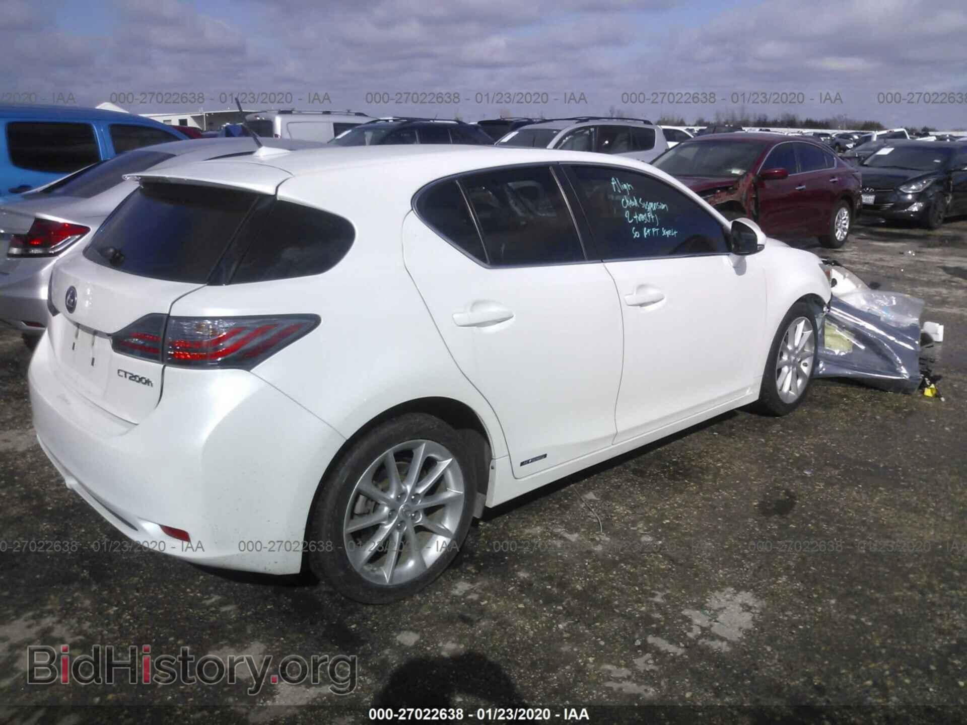 2013 LEXUS CT - VIN: JTHKD5BH0D2158182 - Фото 4