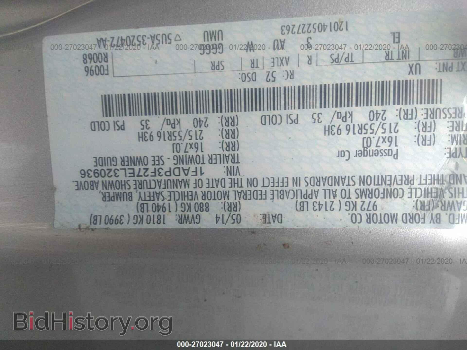 2014 FORD FOCUS - VIN: 1FADP3F27EL320936 - Photo 9