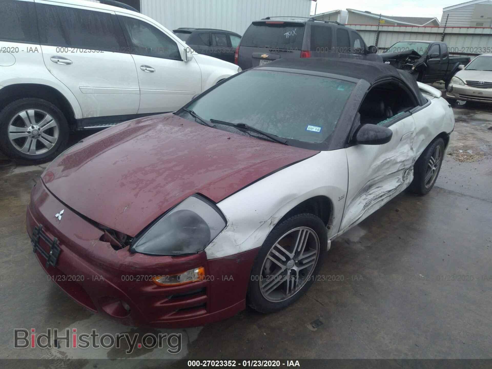 2003 MITSUBISHI ECLIPSE - VIN: 4A3AE75H83E189045 - Фото 2