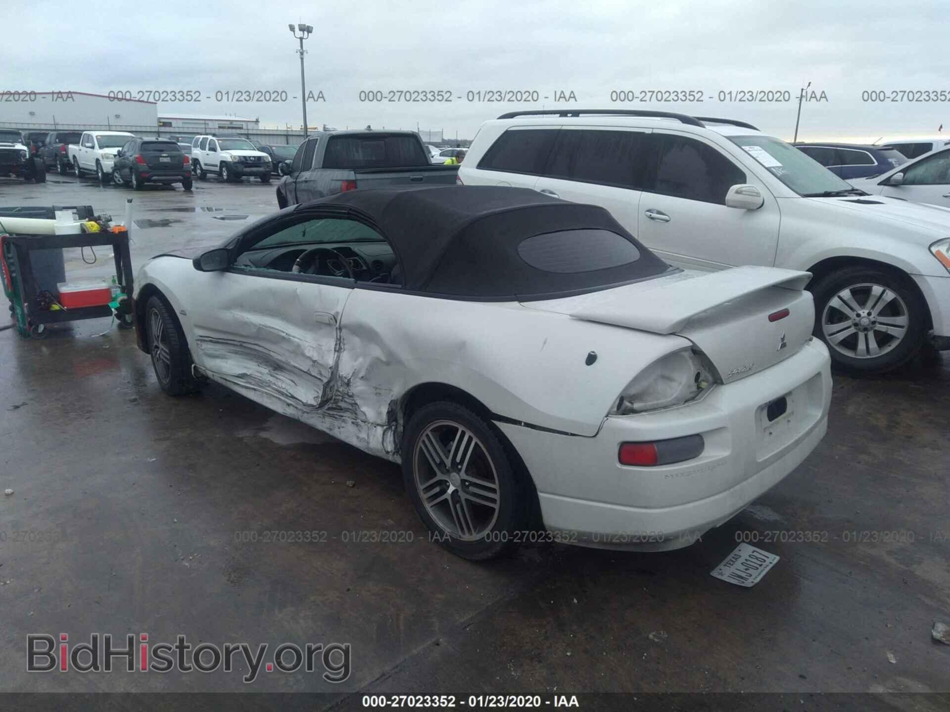 2003 MITSUBISHI ECLIPSE - VIN: 4A3AE75H83E189045 - Фото 3