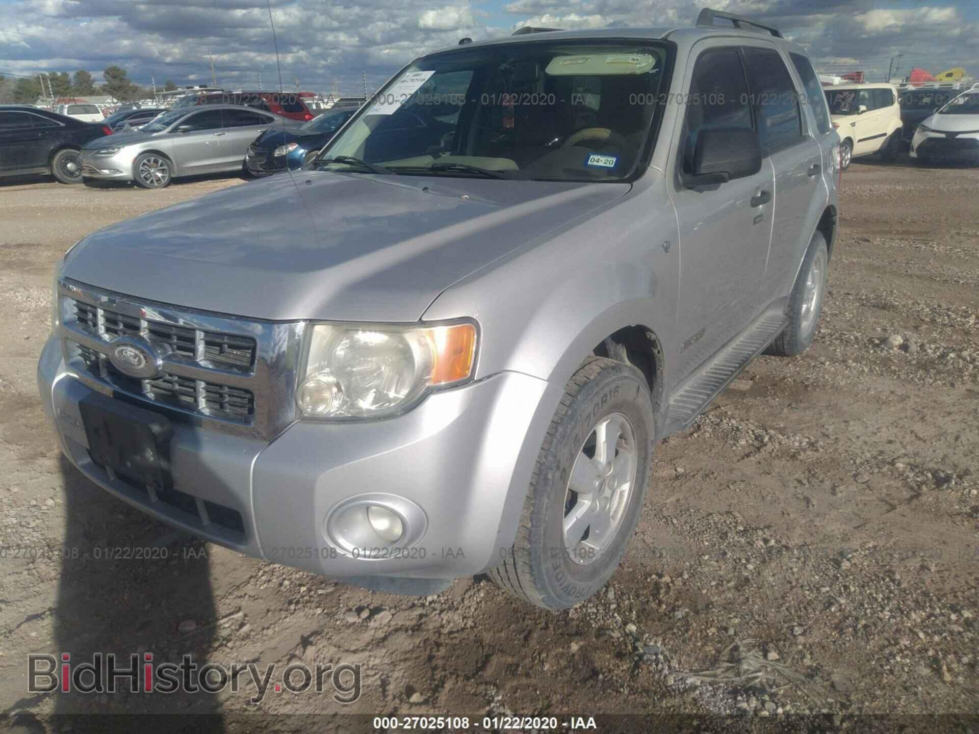 2008 FORD ESCAPE - VIN: 1FMCU03128KC70851 - Фото 2