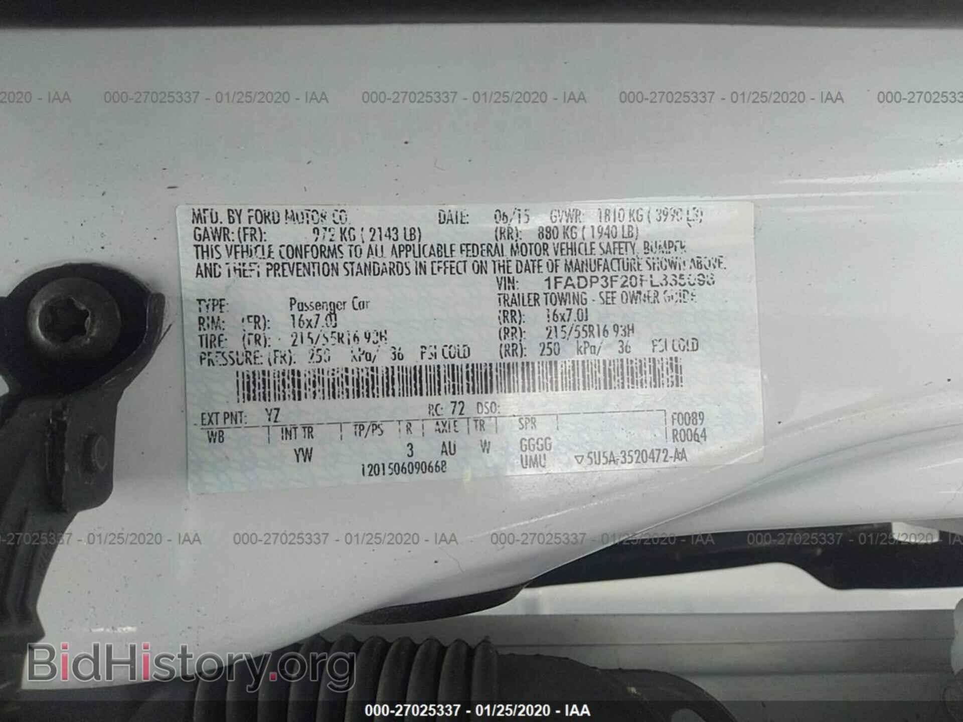 2015 FORD FOCUS - VIN: 1FADP3F20FL335098 - Фото 9