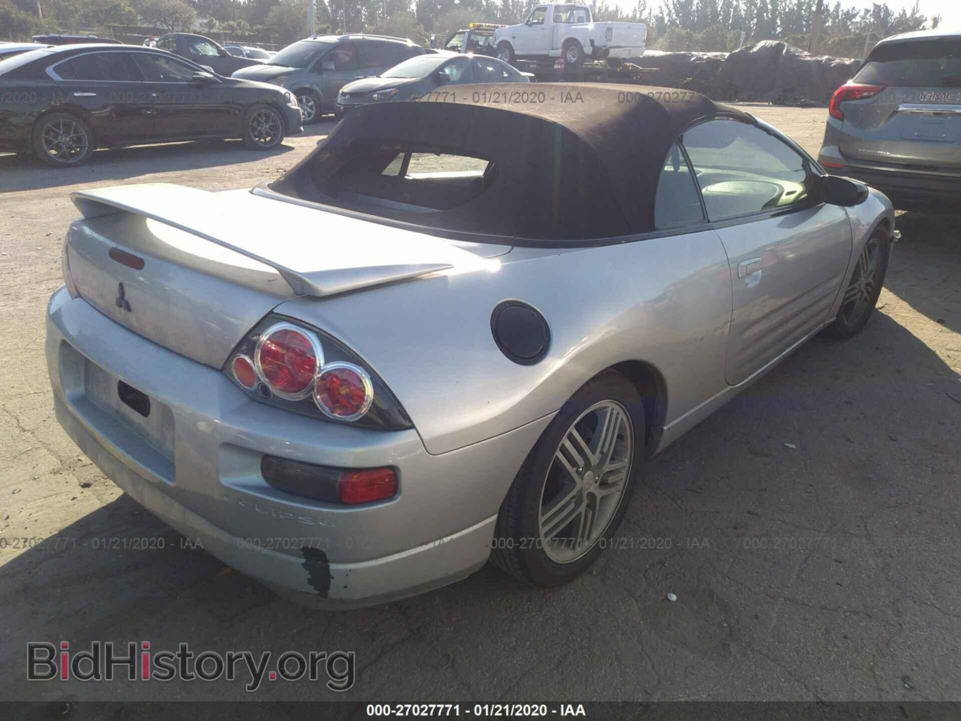 2003 MITSUBISHI ECLIPSE - VIN: 4A3AE55H43E148223 - Фото 4