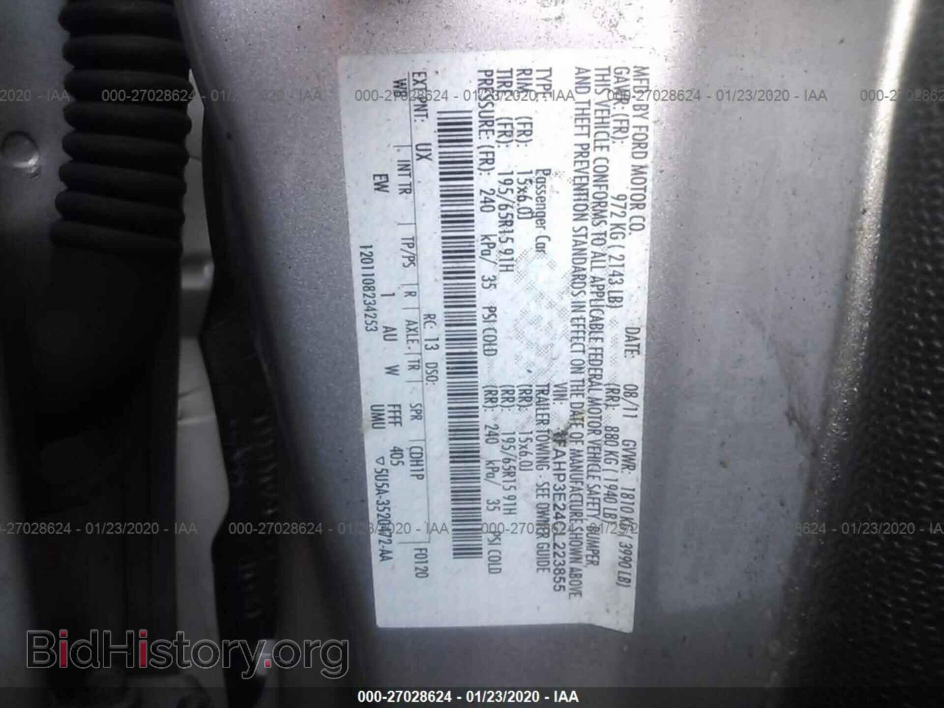 2012 FORD FOCUS - VIN: 1FAHP3E24CL223855 - Photo 9