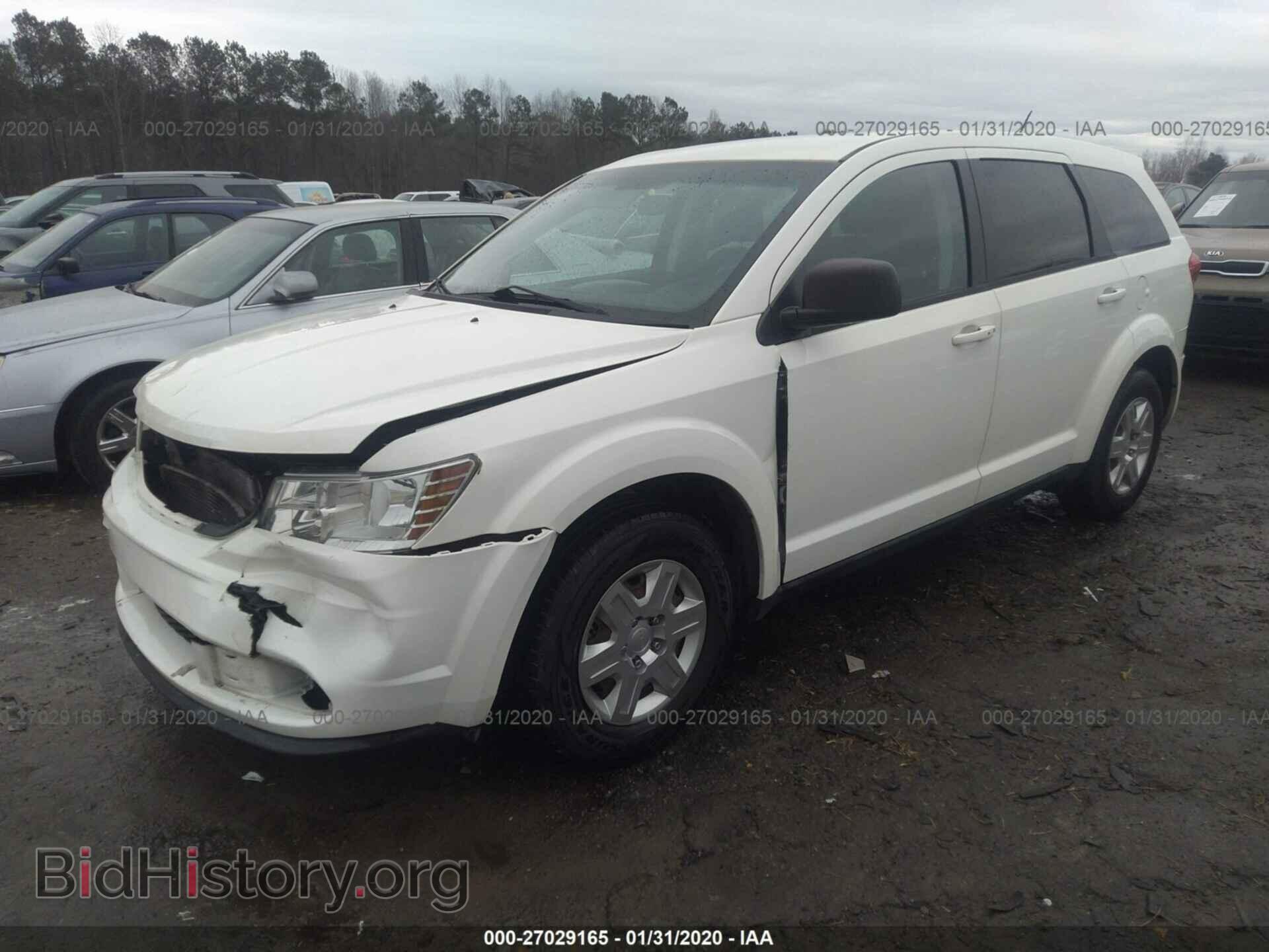 2012 DODGE JOURNEY - VIN: 3C4PDCAB4CT141620 - Фото 2