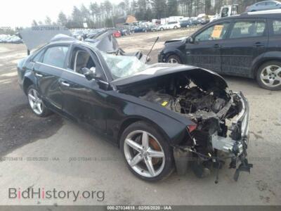 2012 Audi A4 Premium, черный — VIN WAUDFAFL7CA069478, IAAI