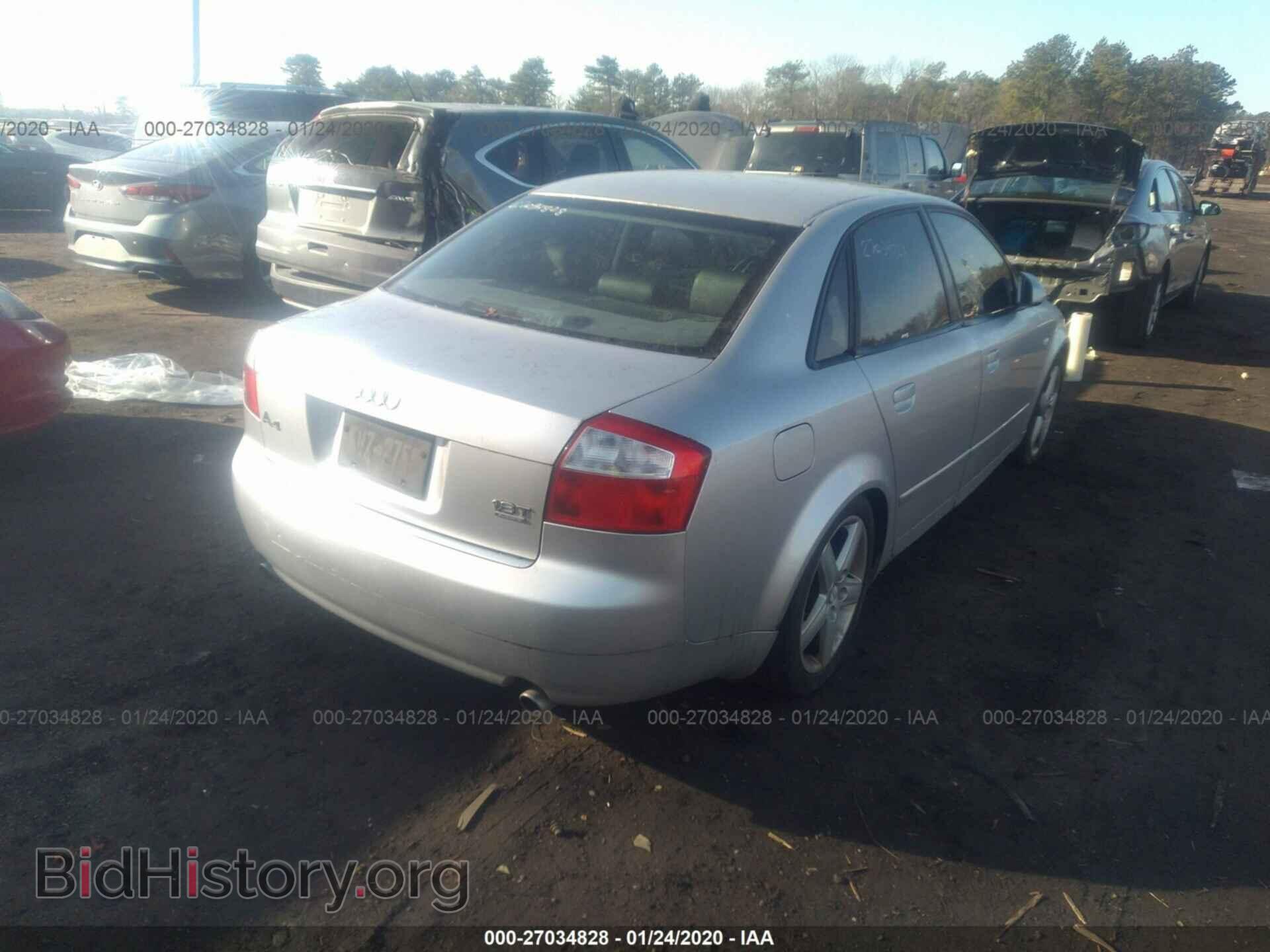 2002 AUDI A4 - VIN: WAULC68E02A213581 - Фото 4