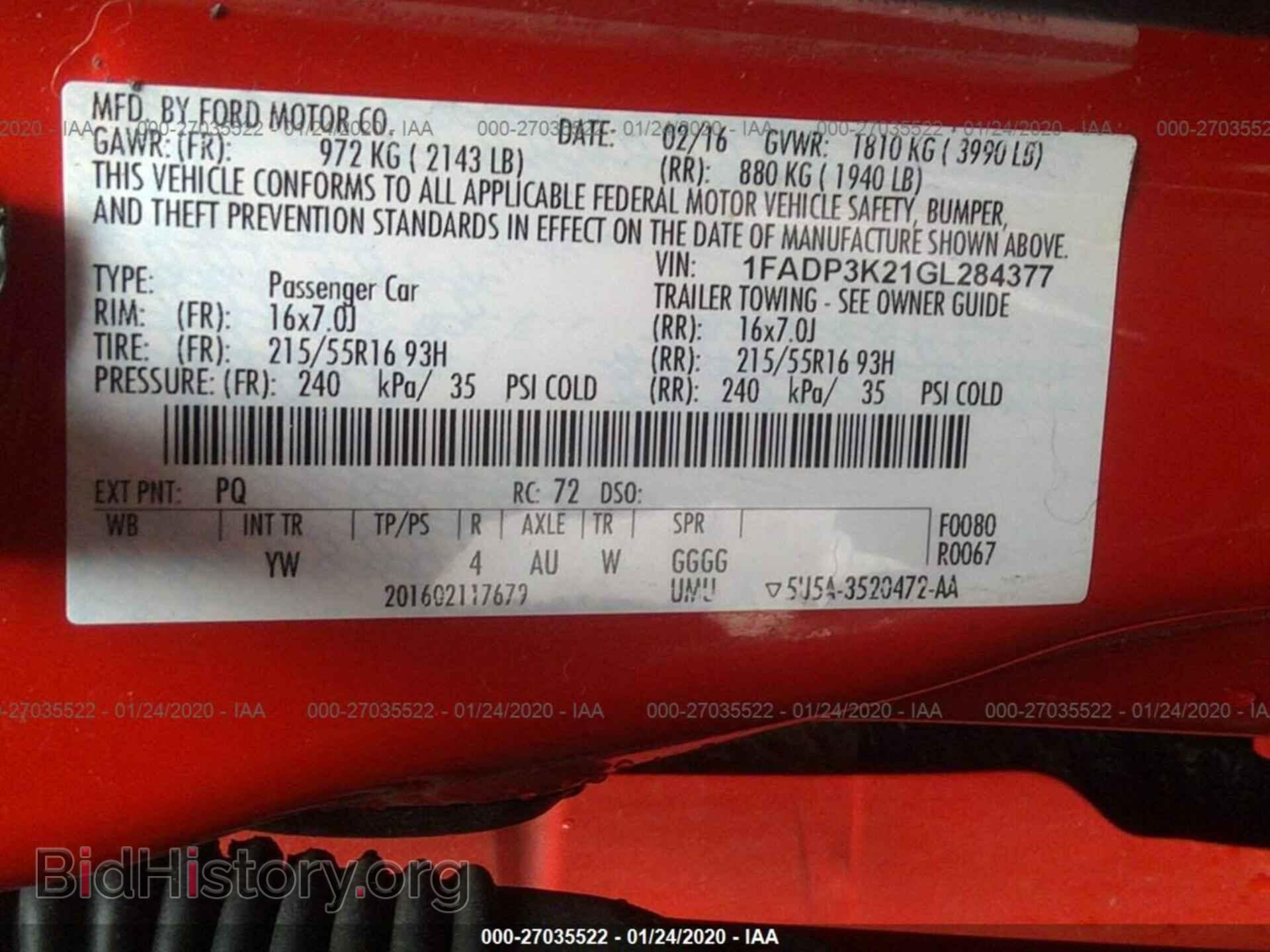 2016 FORD FOCUS - VIN: 1FADP3K21GL284377 - Photo 9