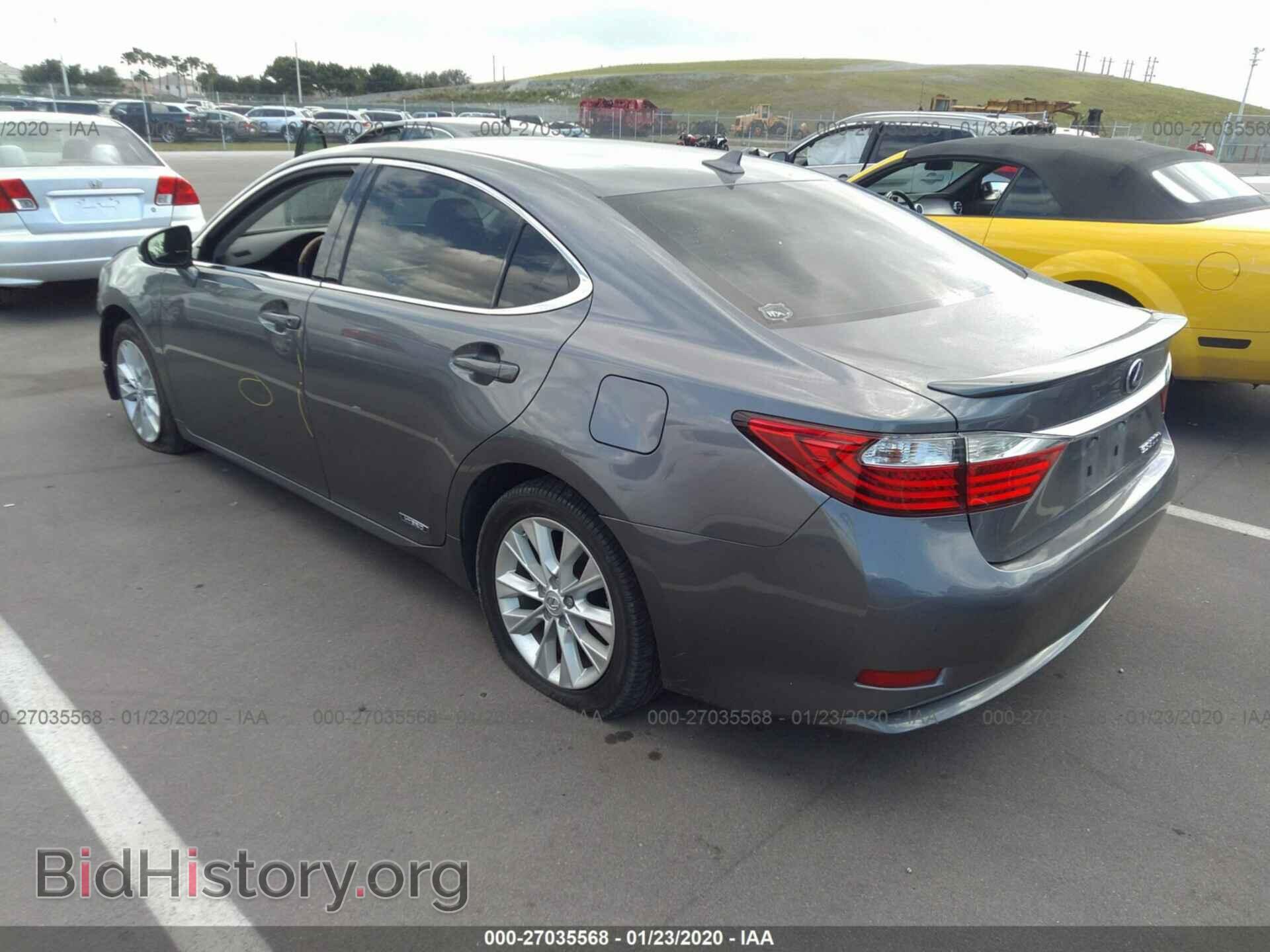 2013 LEXUS ES 300H - VIN: JTHBW1GG5D2019782 - Фото 3