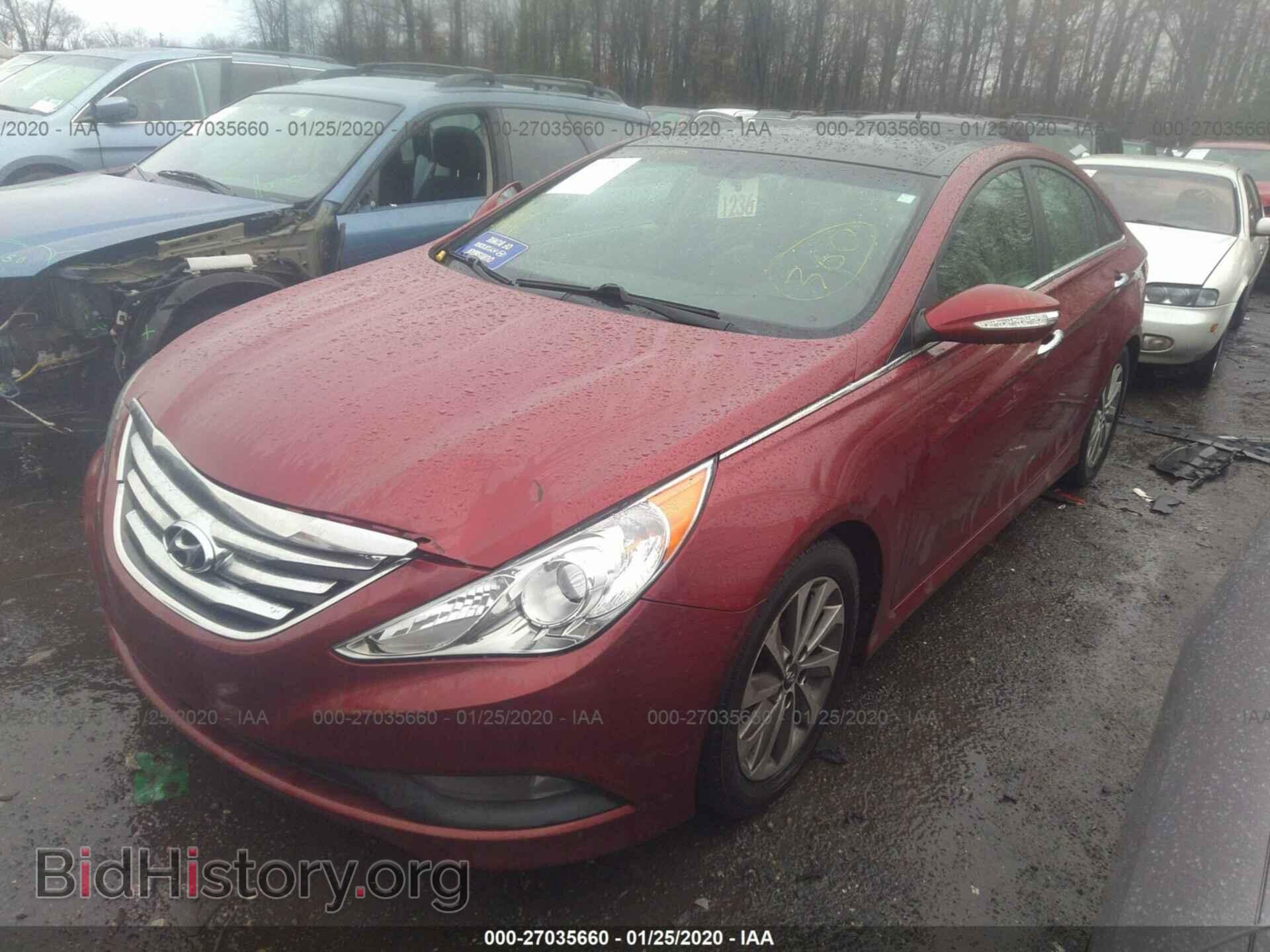 2014 HYUNDAI SONATA - VIN: 5NPEC4AC4EH819195 - Фото 2