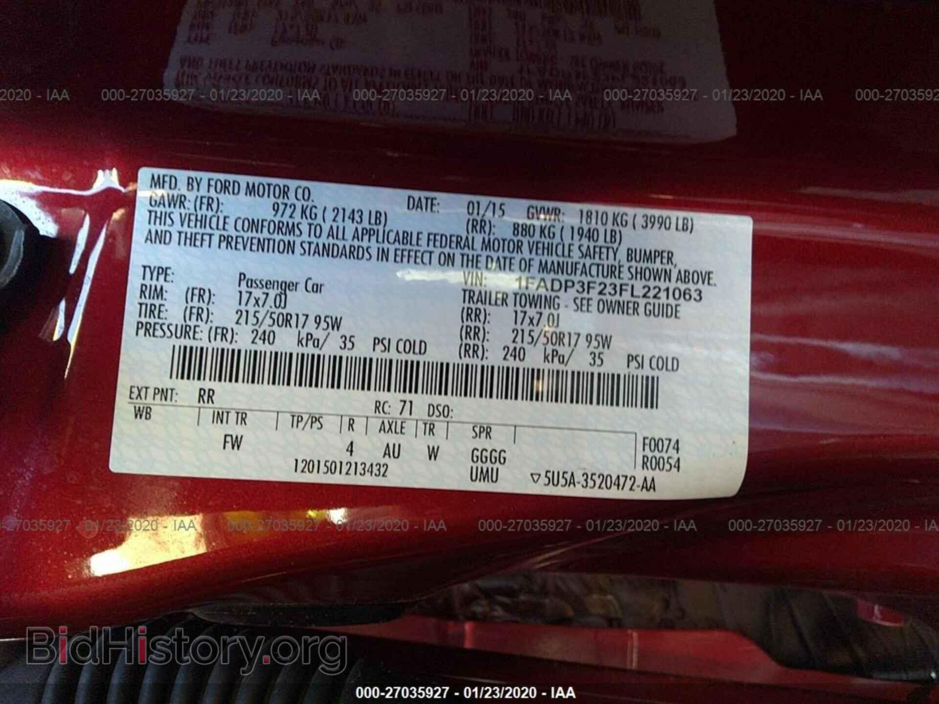 2015 FORD FOCUS - VIN: 1FADP3F23FL221063 - Photo 9