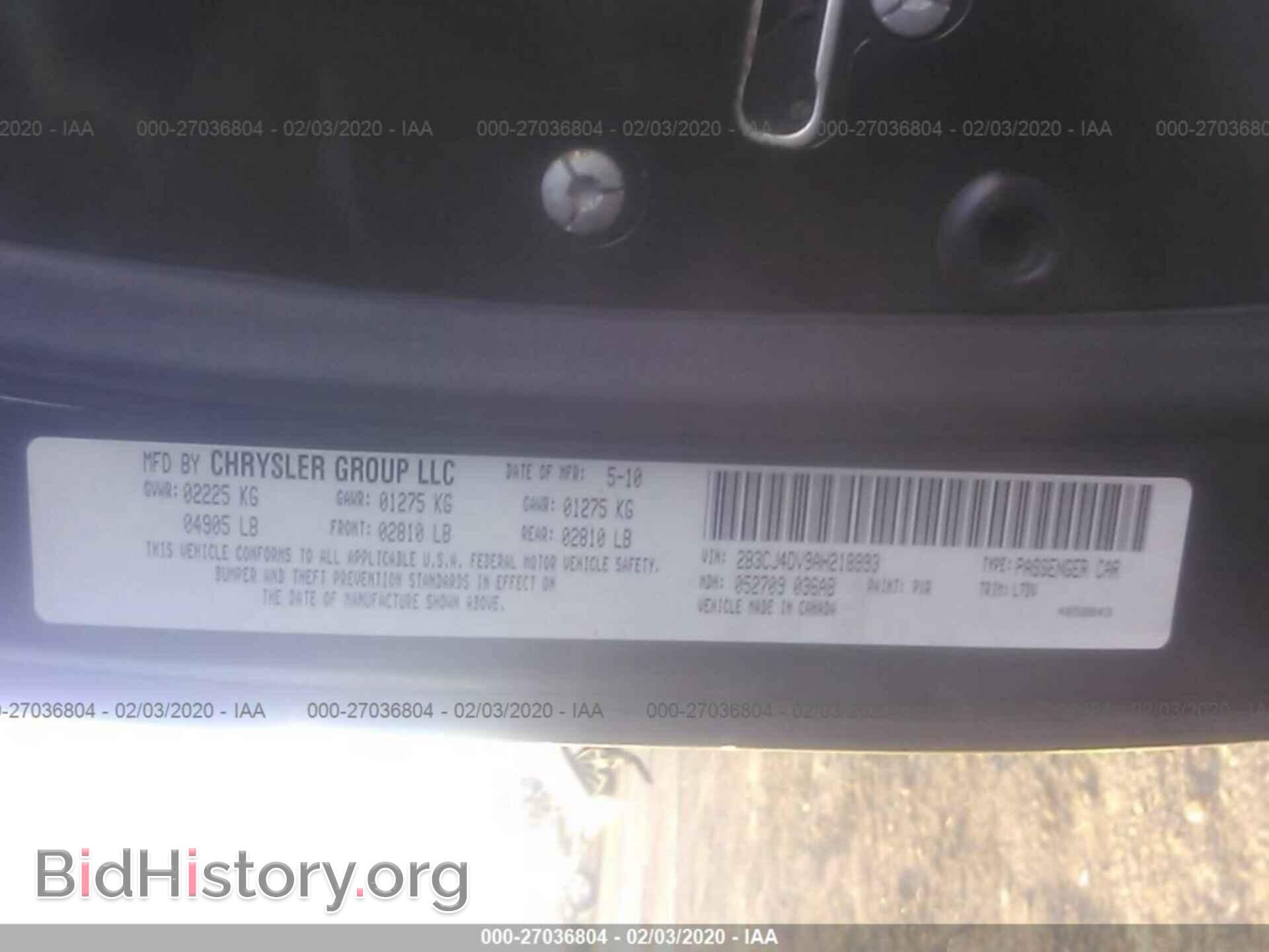2010 DODGE CHALLENGER - VIN: 2B3CJ4DV9AH218993 - Photo 9