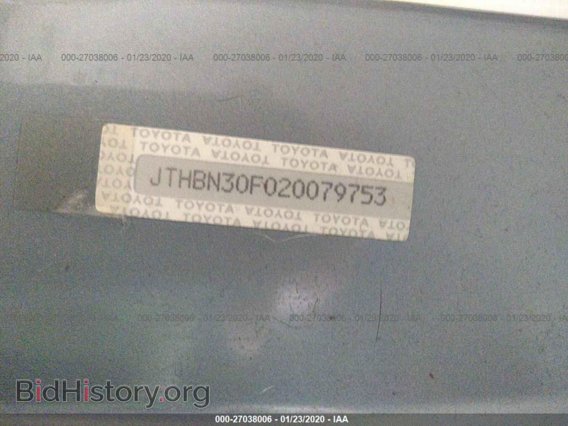 2002 LEXUS LS - VIN: JTHBN30F020079753 - Photo 9