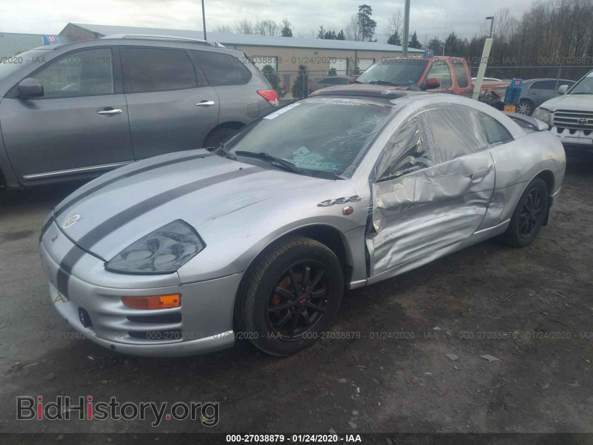 2000 MITSUBISHI ECLIPSE - VIN: 4A3AC44G2YE091701 - Фото 2
