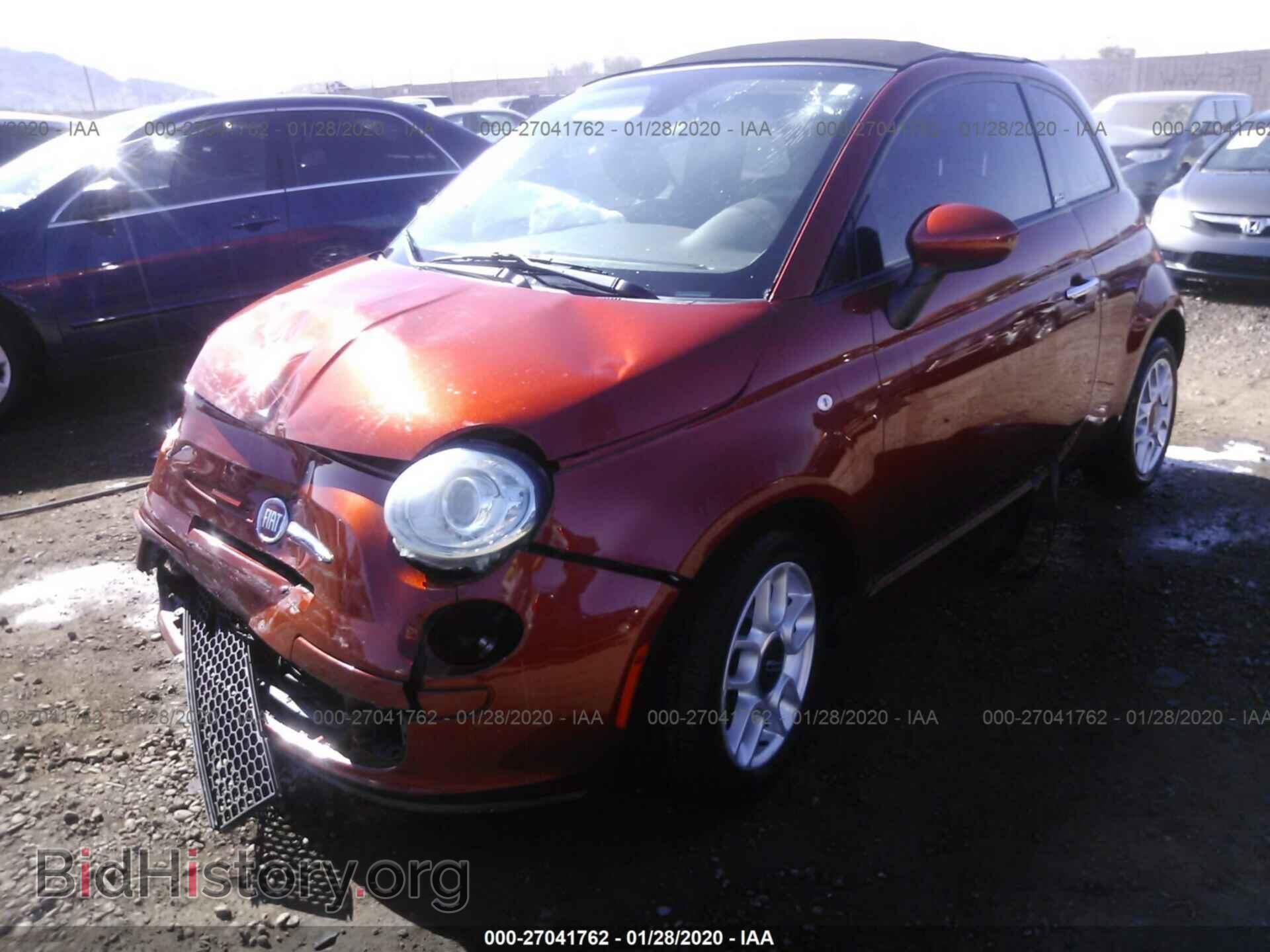 2013 FIAT 500 - VIN: 3C3CFFDR5DT649085 - Фото 2