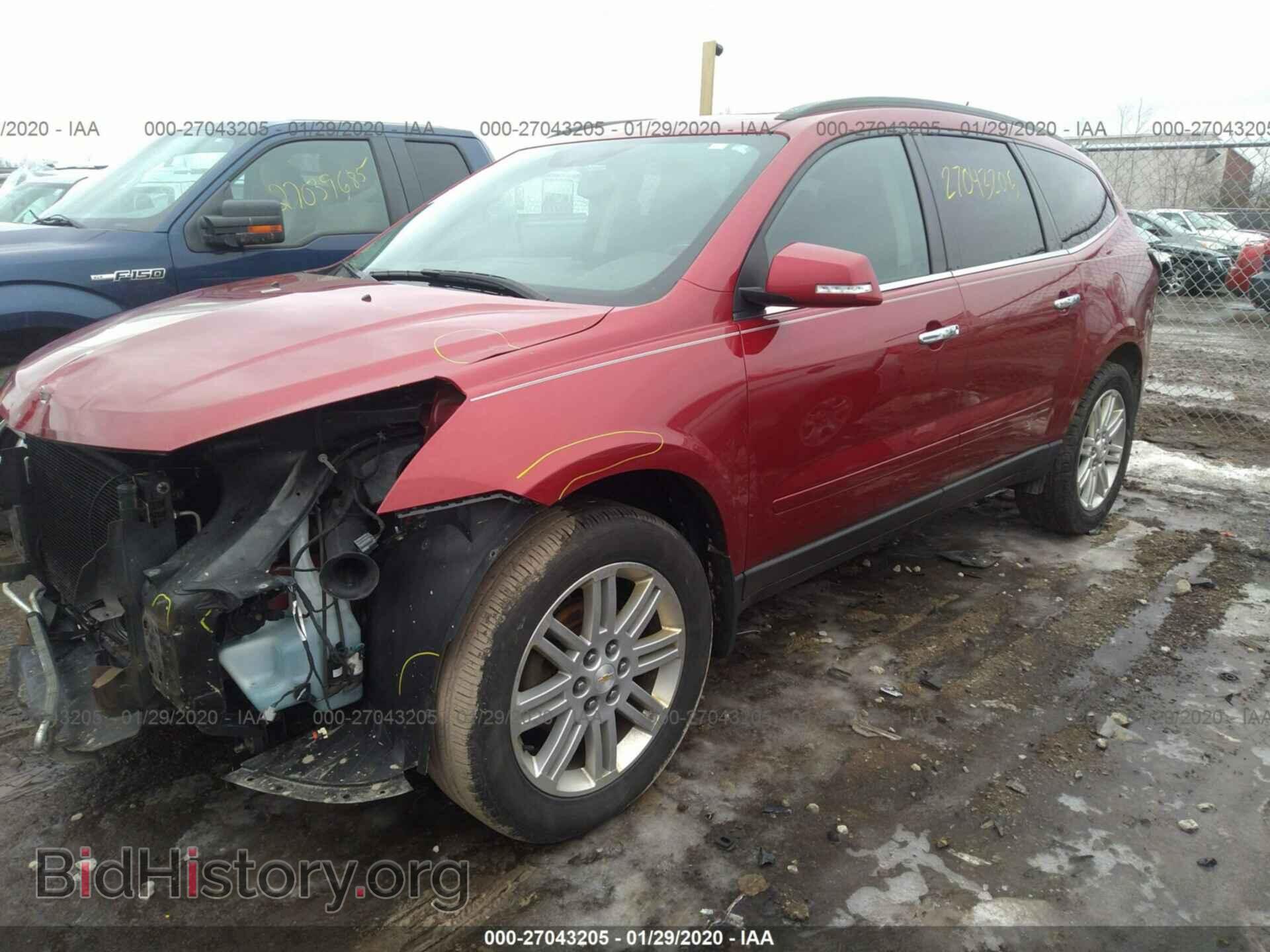 2014 CHEVROLET TRAVERSE - VIN: 1GNKRGKD4EJ129908 - Фото 2