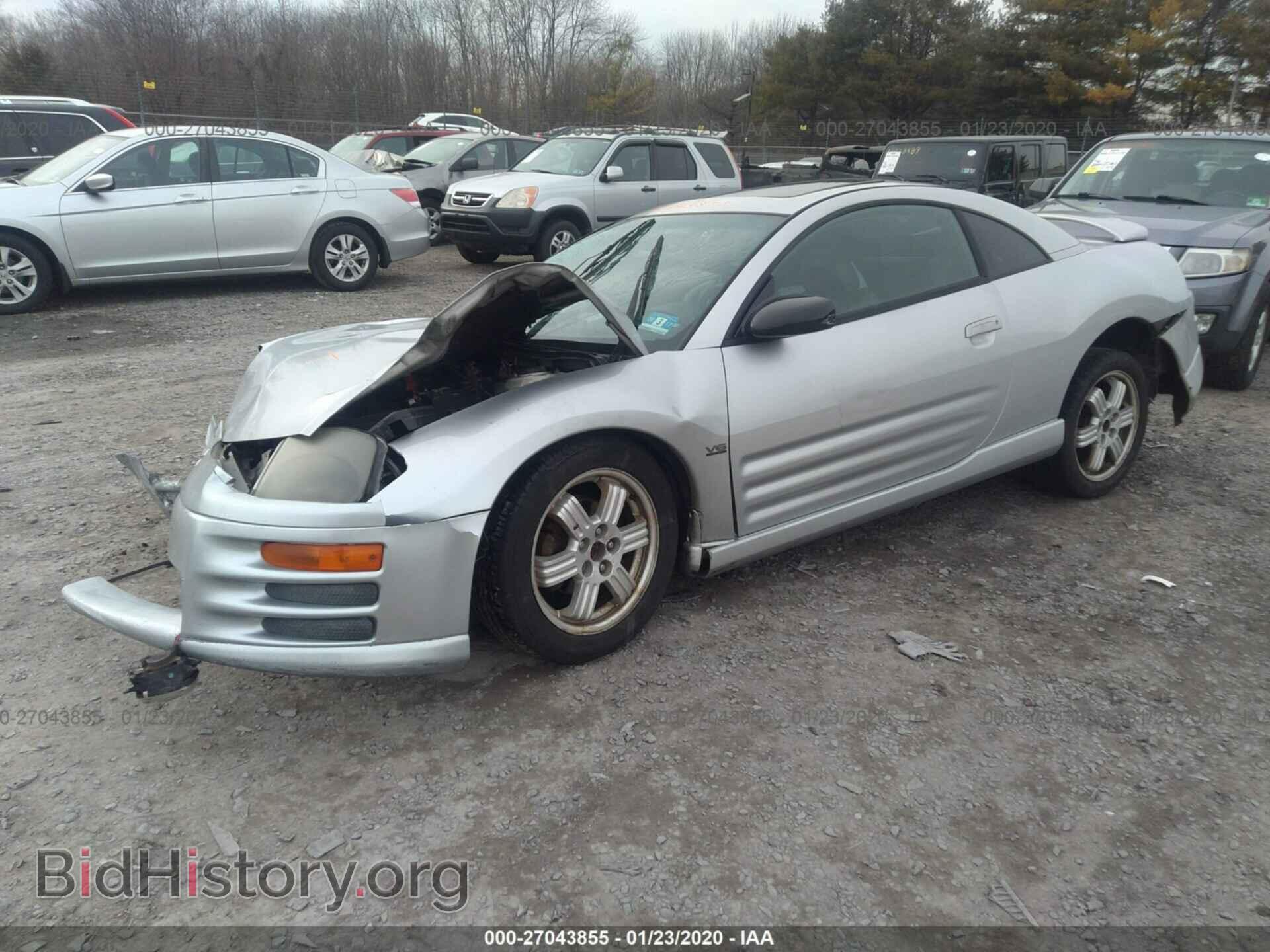 2001 MITSUBISHI ECLIPSE - VIN: 4A3AC84H61E099628 - Photo 2