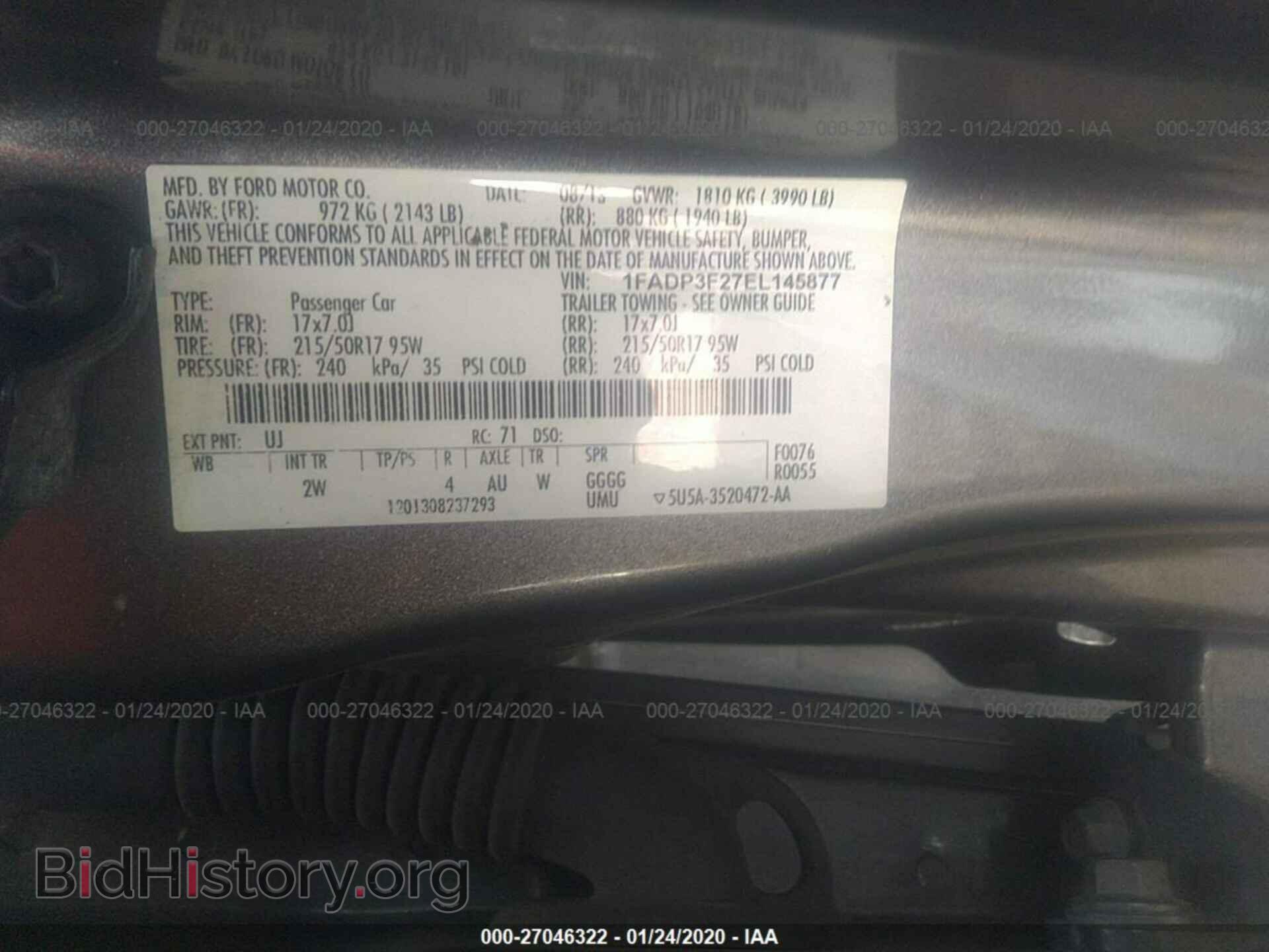 2014 FORD FOCUS - VIN: 1FADP3F27EL145877 - Photo 9