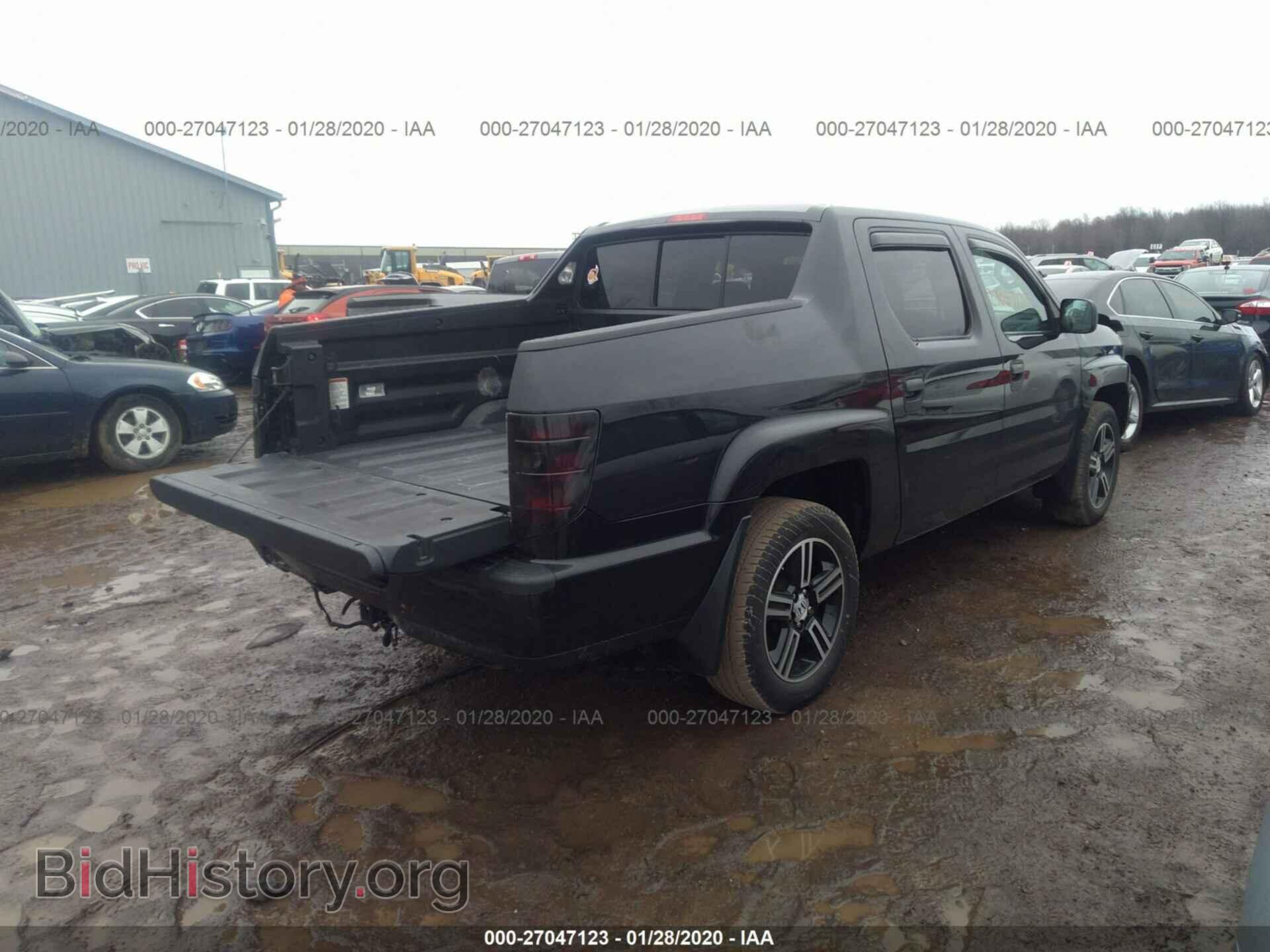 2014 HONDA RIDGELINE - VIN: 5FPYK1F74EB013485 - Фото 4