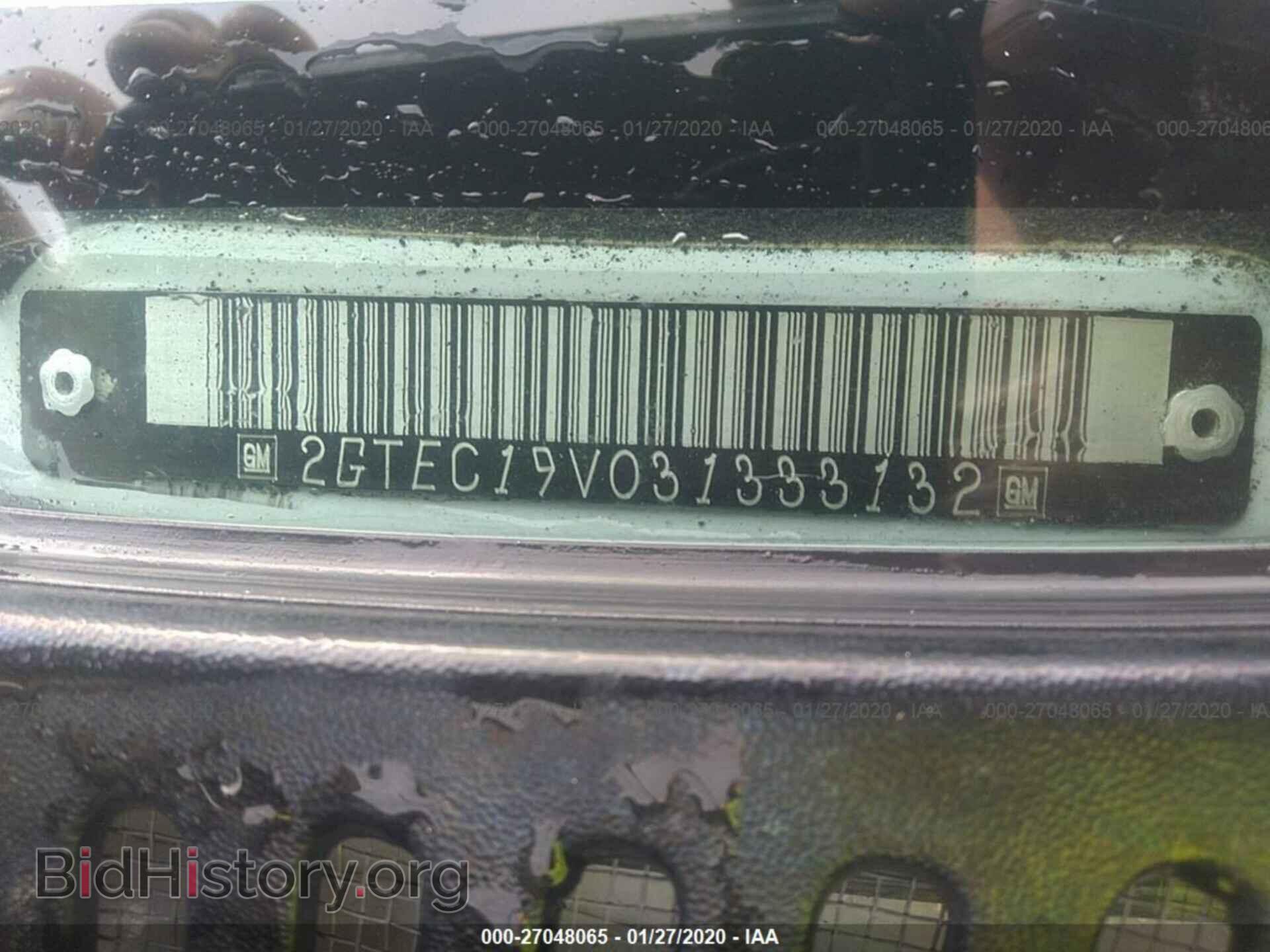2003 GMC NEW SIERRA - VIN: 2GTEC19V031333132 - Фото 9