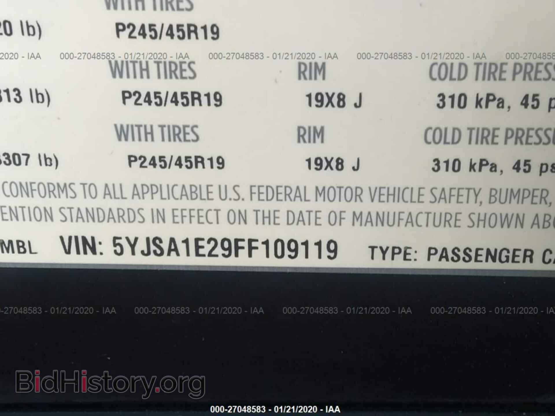 2015 TESLA MODEL S - VIN: 5YJSA1E29FF109119 - Photo 9