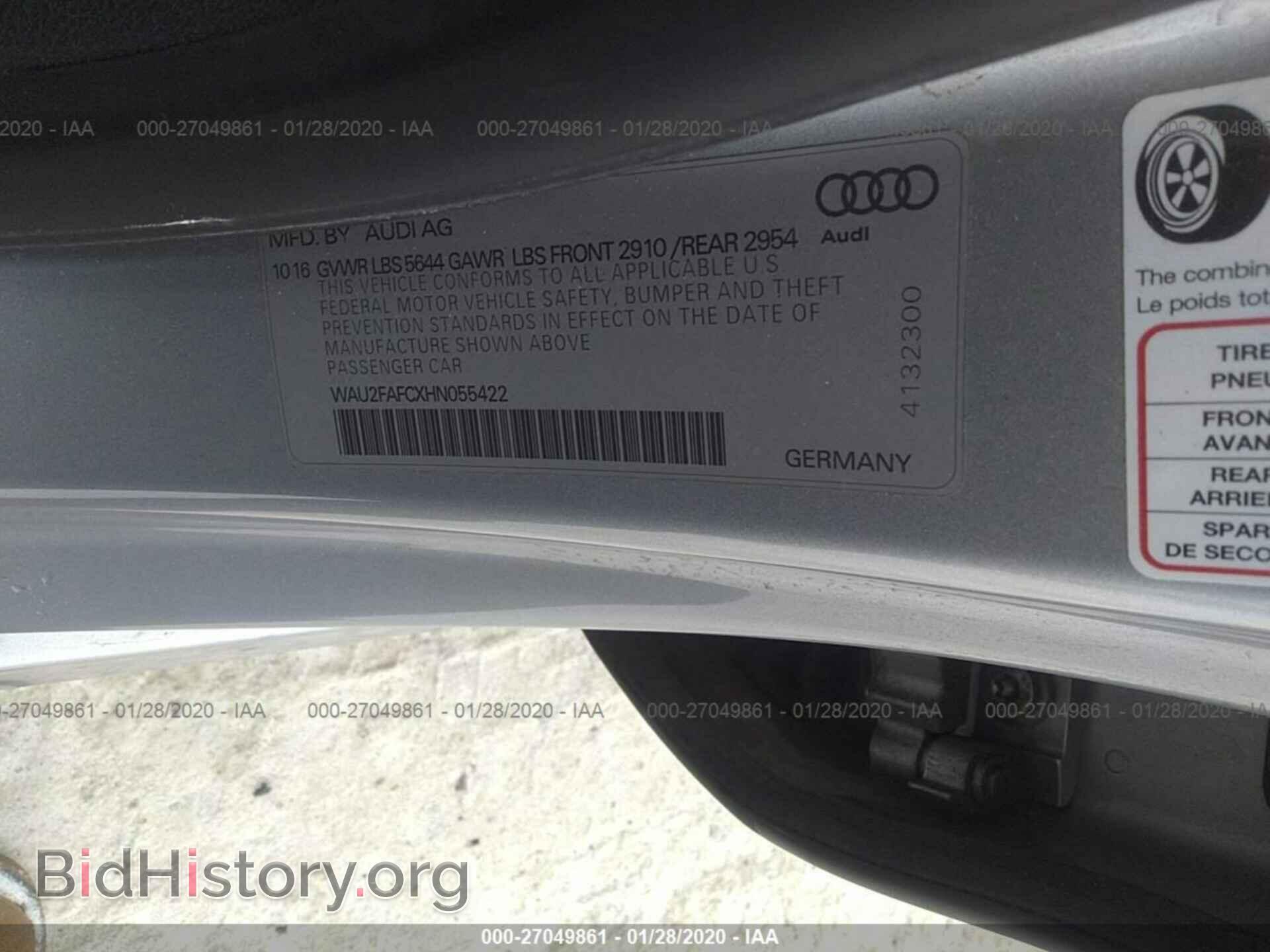 2017 AUDI S7 - VIN: WAU2FAFCXHN055422 - Photo 9