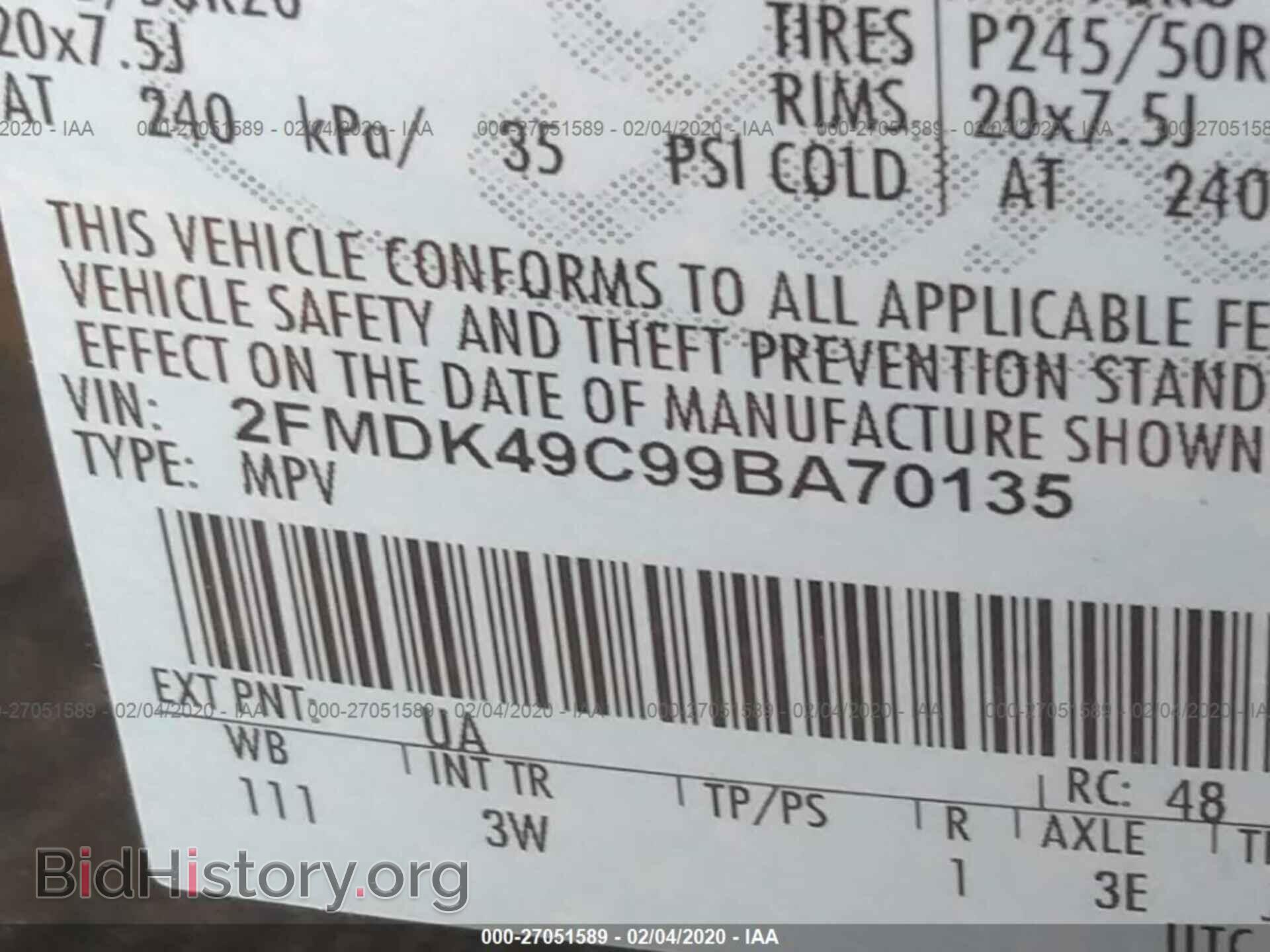 2009 FORD EDGE - VIN: 2FMDK49C99BA70135 - Photo 9
