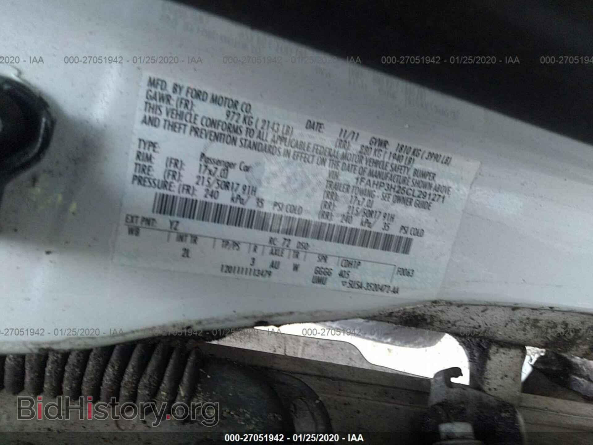2012 FORD FOCUS - VIN: 1FAHP3H25CL291271 - Фото 9