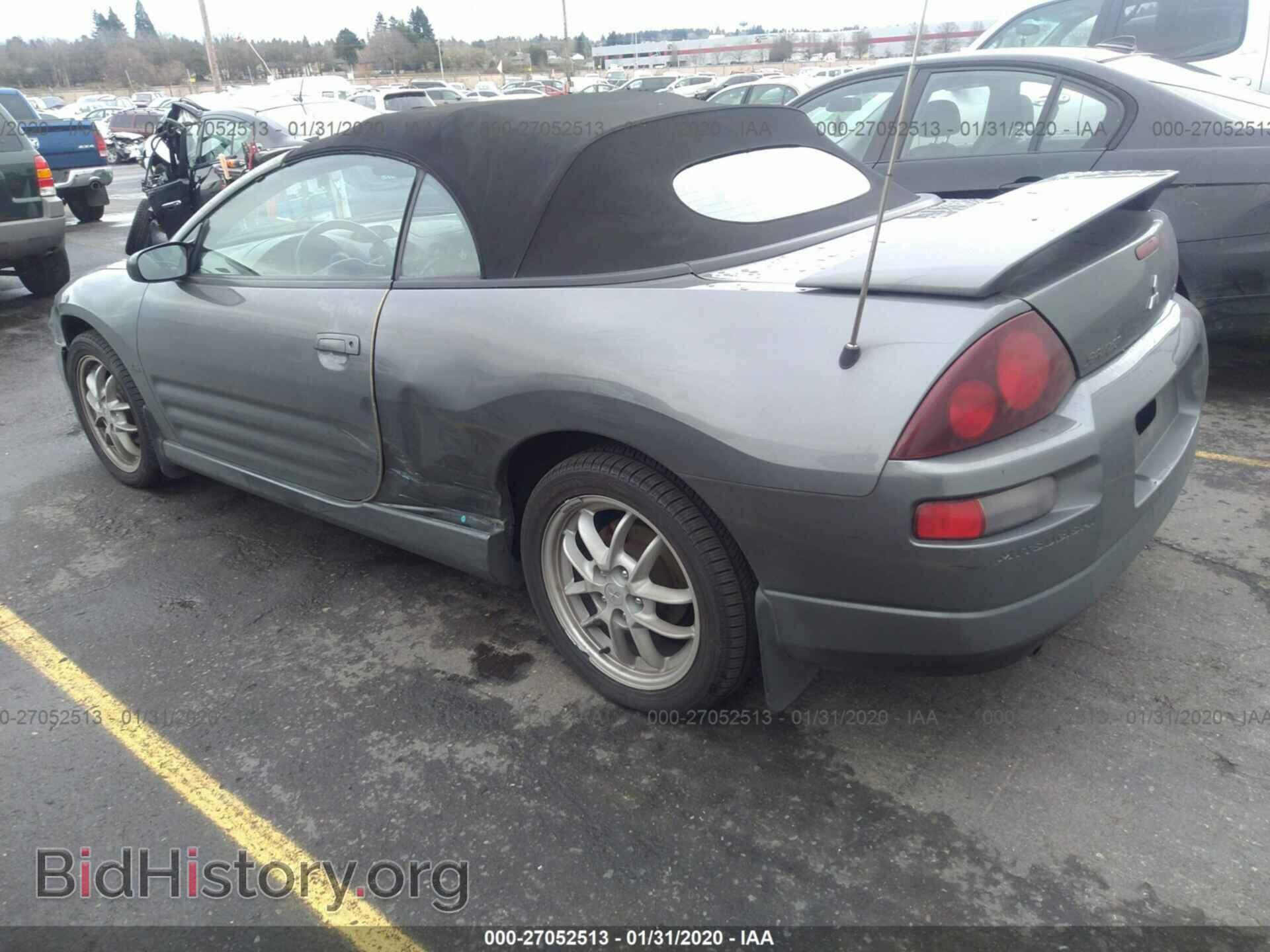 2002 MITSUBISHI ECLIPSE - VIN: 4A3AE85H52E081292 - Фото 3