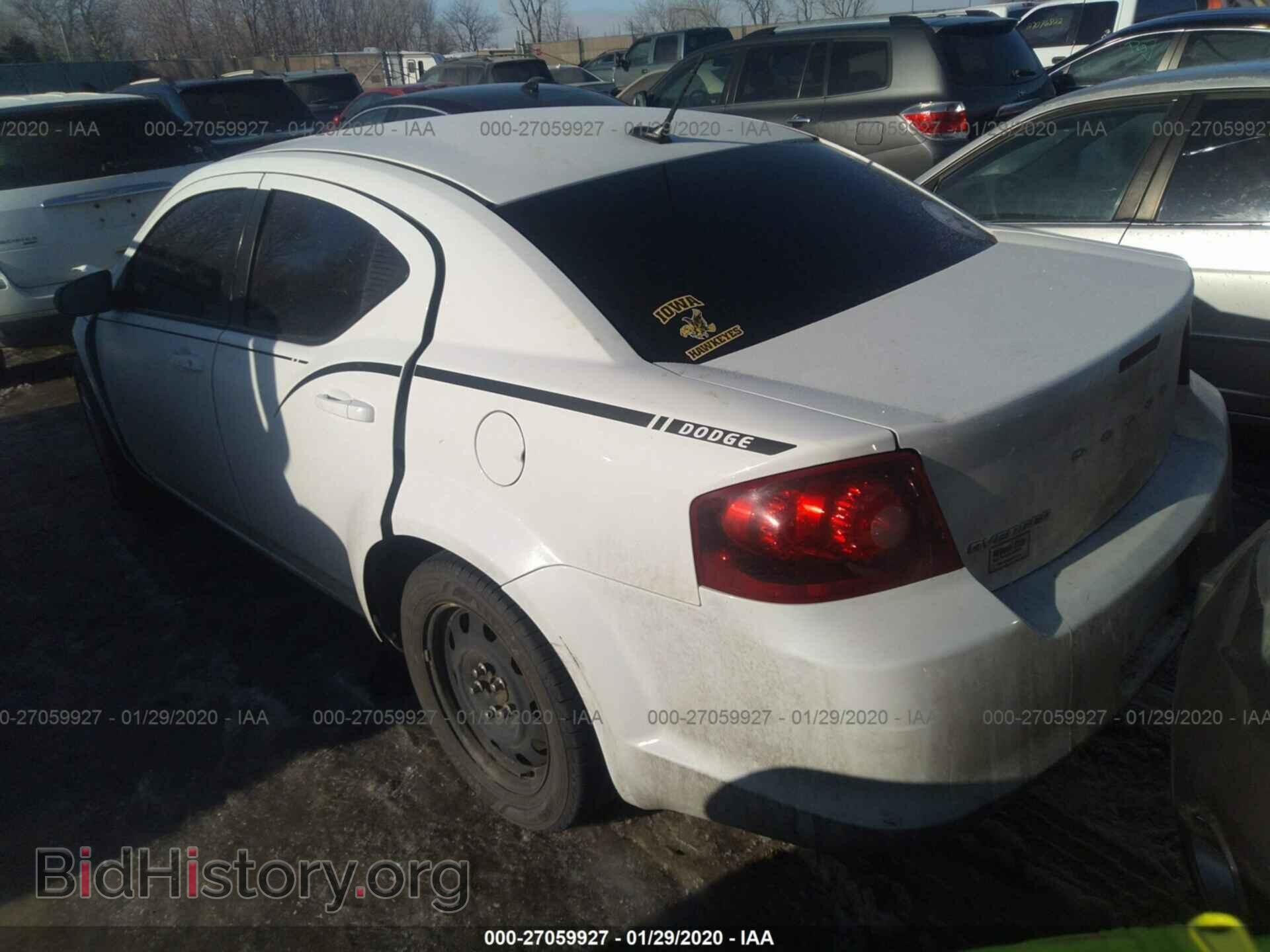 2013 DODGE AVENGER - VIN: 1C3CDZABXDN710140 - Фото 3