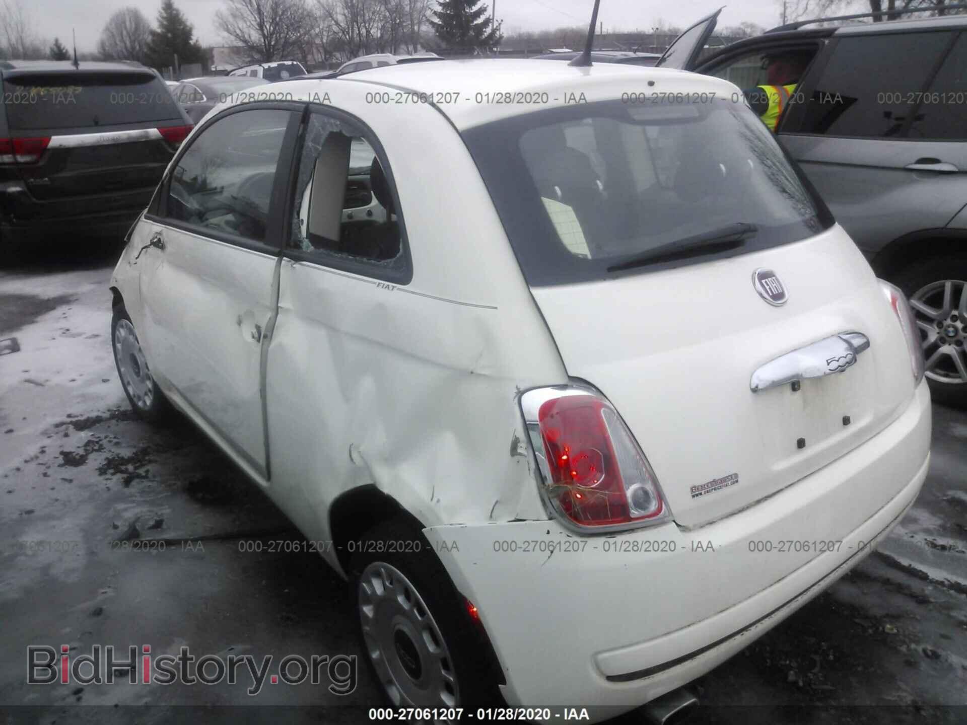 2012 FIAT 500 - VIN: 3C3CFFAR6CT358775 - Фото 3