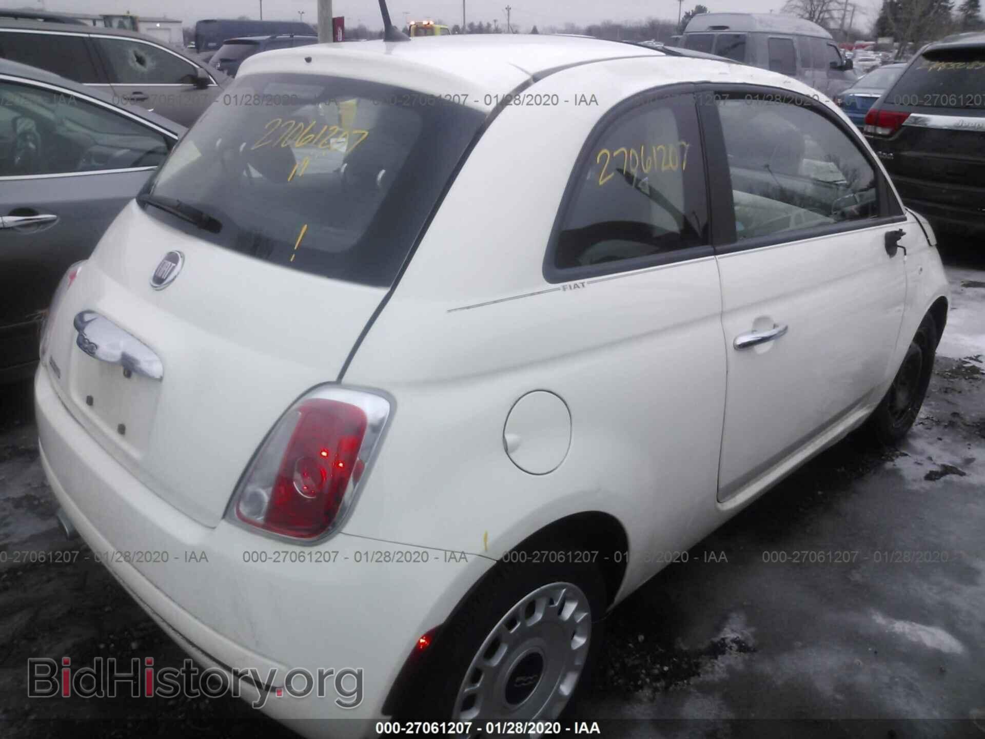 2012 FIAT 500 - VIN: 3C3CFFAR6CT358775 - Фото 4