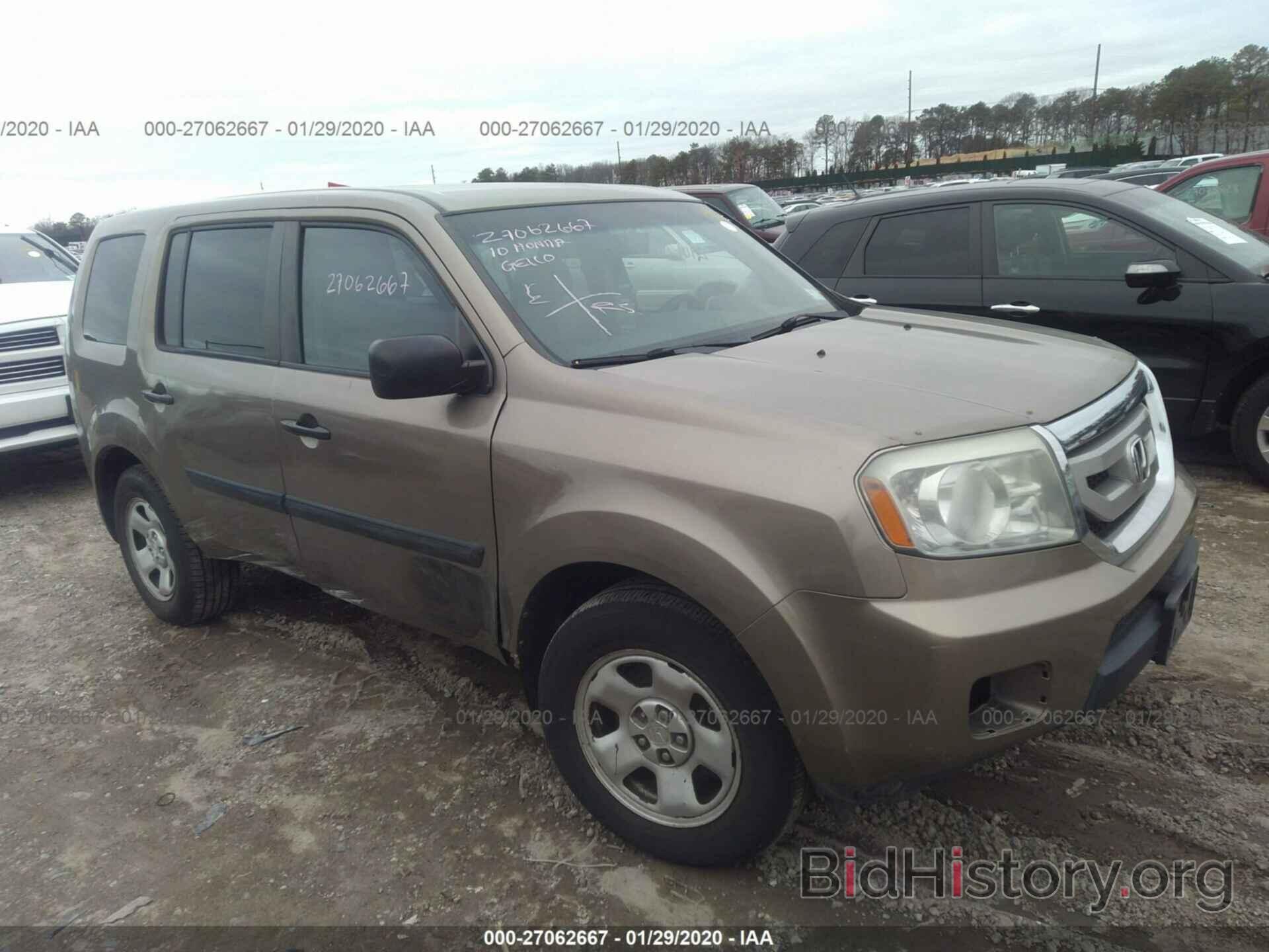 Photo 5FNYF4H22AB018680 - HONDA PILOT 2010