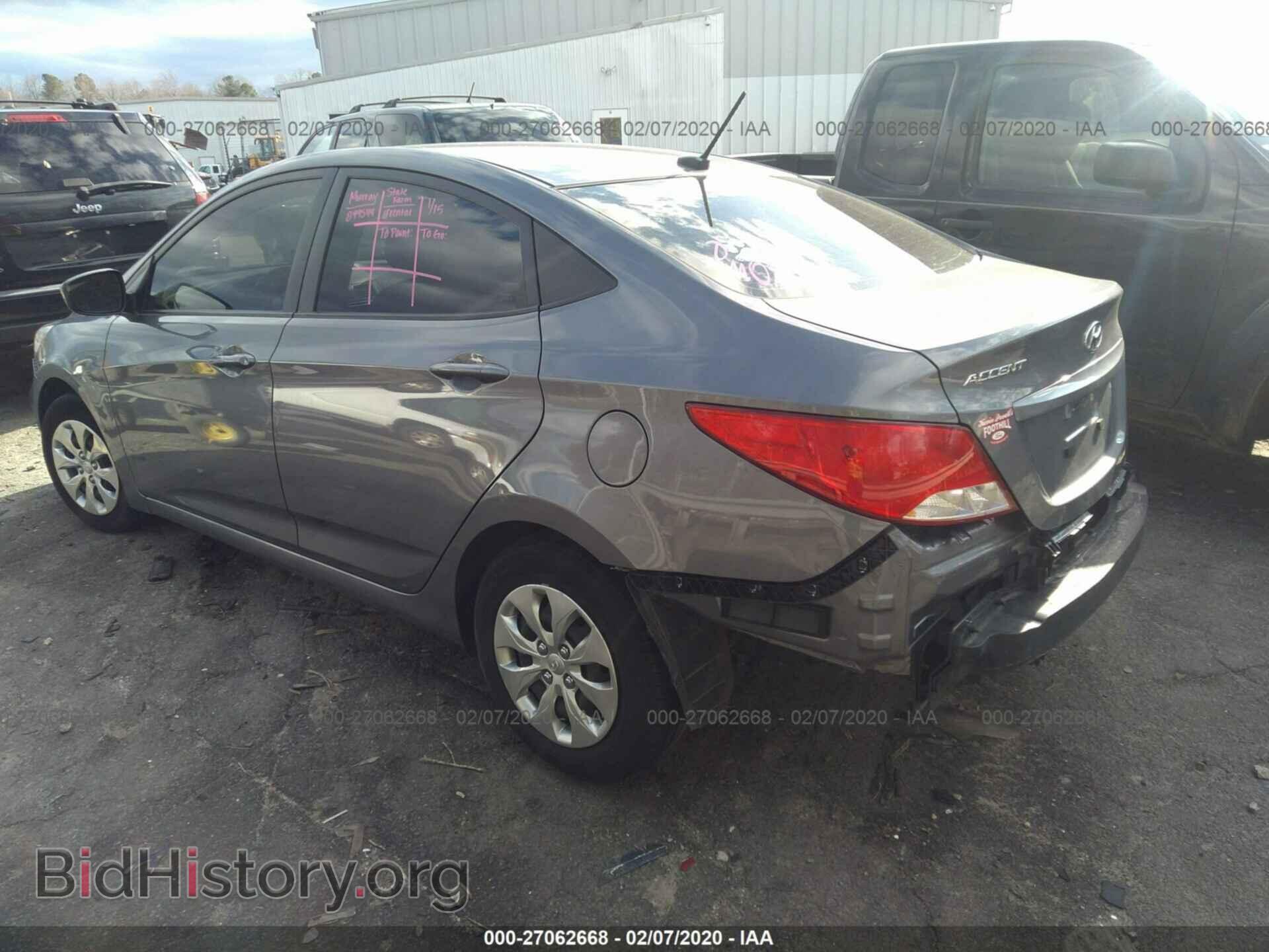 2016 HYUNDAI ACCENT - VIN: KMHCT4AE3GU137907 - Фото 3