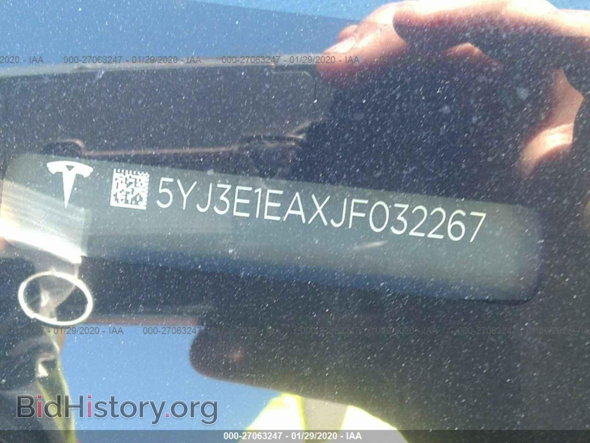 2018 TESLA MODEL 3 - VIN: 5YJ3E1EAXJF032267 - Photo 9