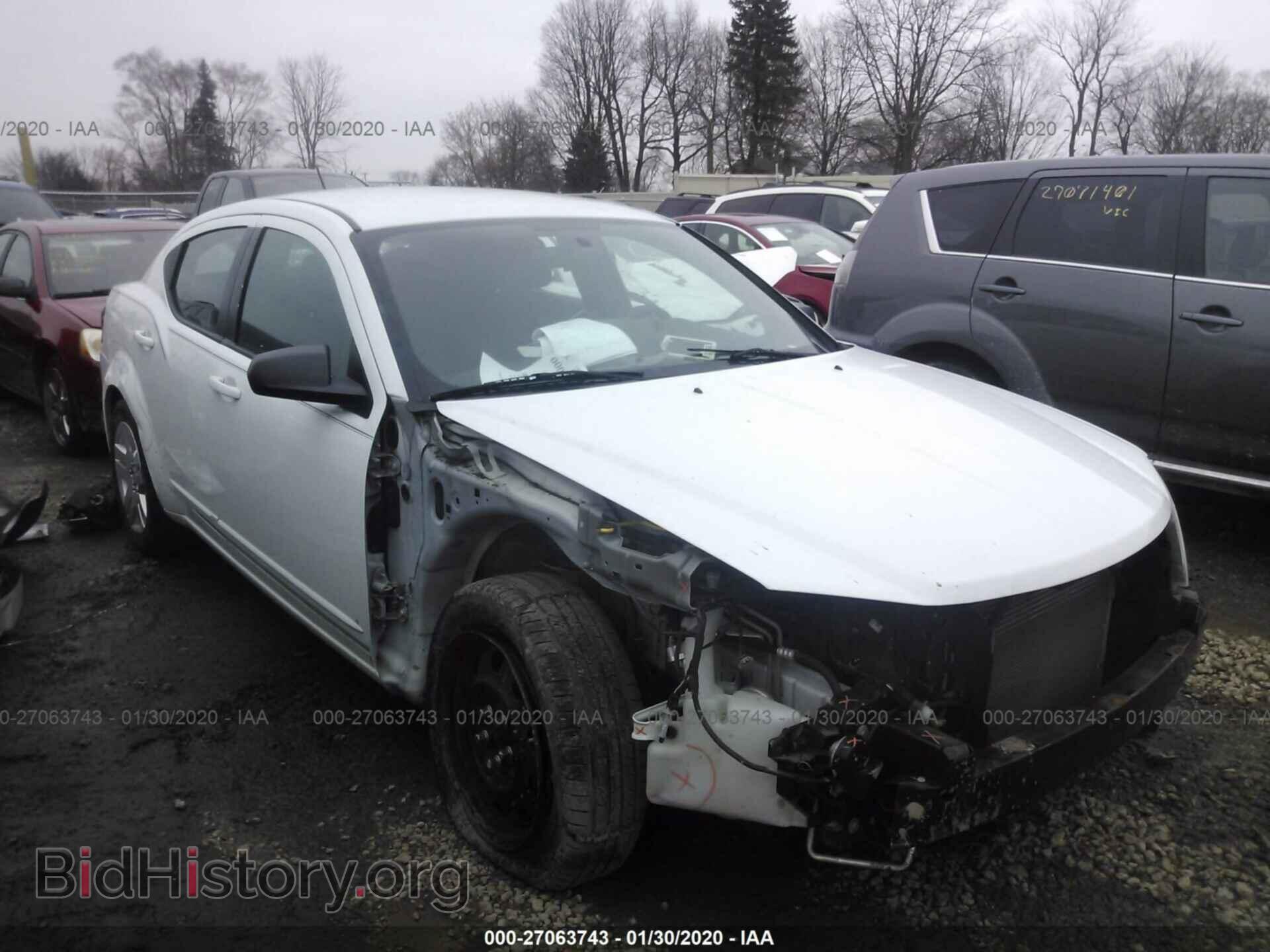 Photo 1C3CDZAB1CN328321 - DODGE AVENGER 2012