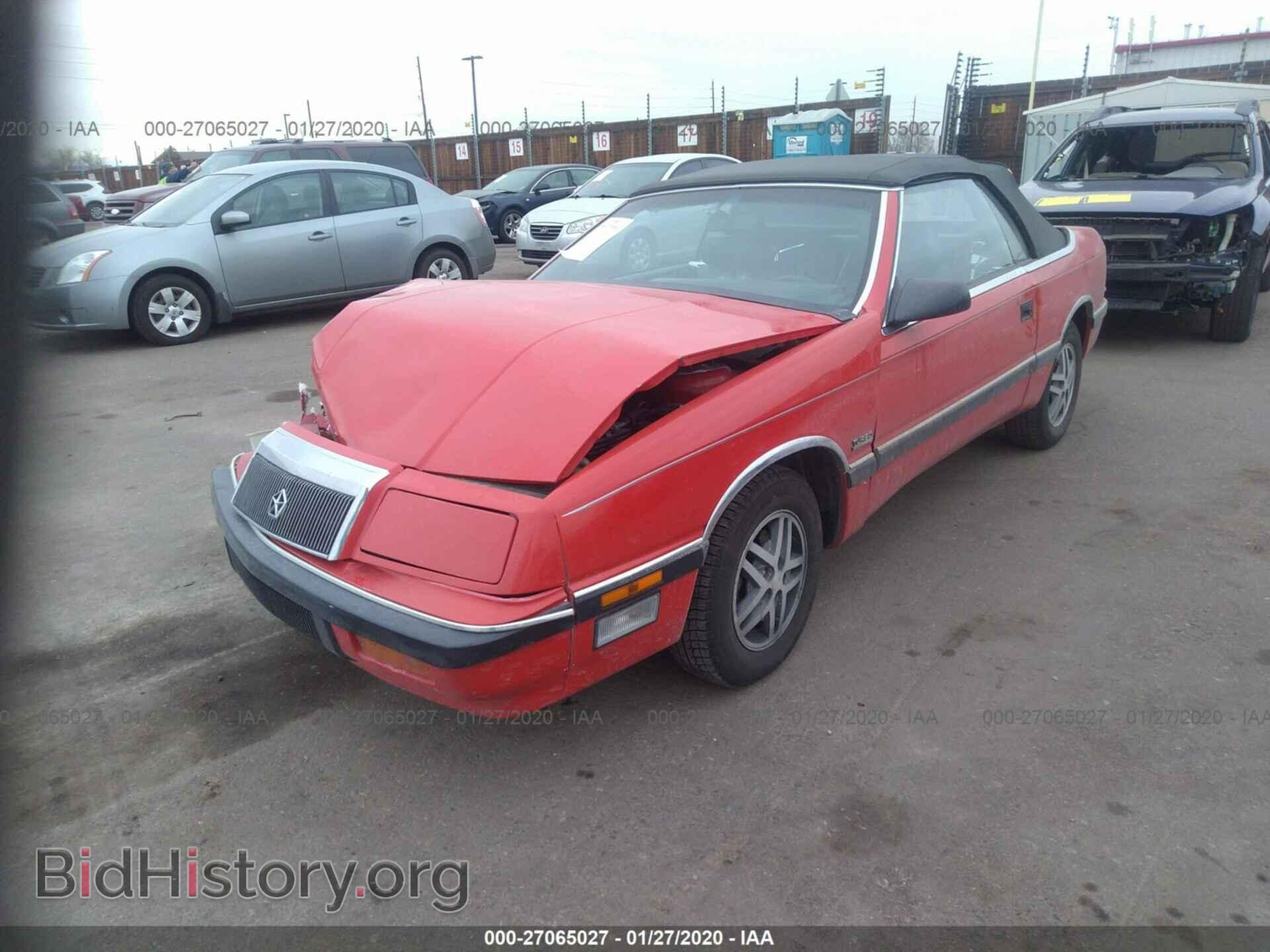 1988 CHRYSLER LEBARON - VIN: 1C3XJ55E3JG436030 - Фото 2