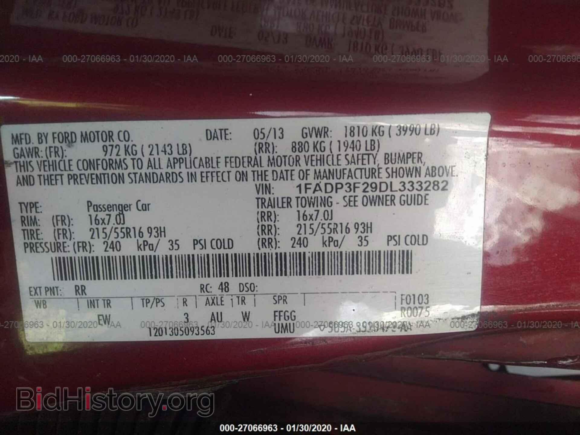 2013 FORD FOCUS - VIN: 1FADP3F29DL333282 - Photo 9