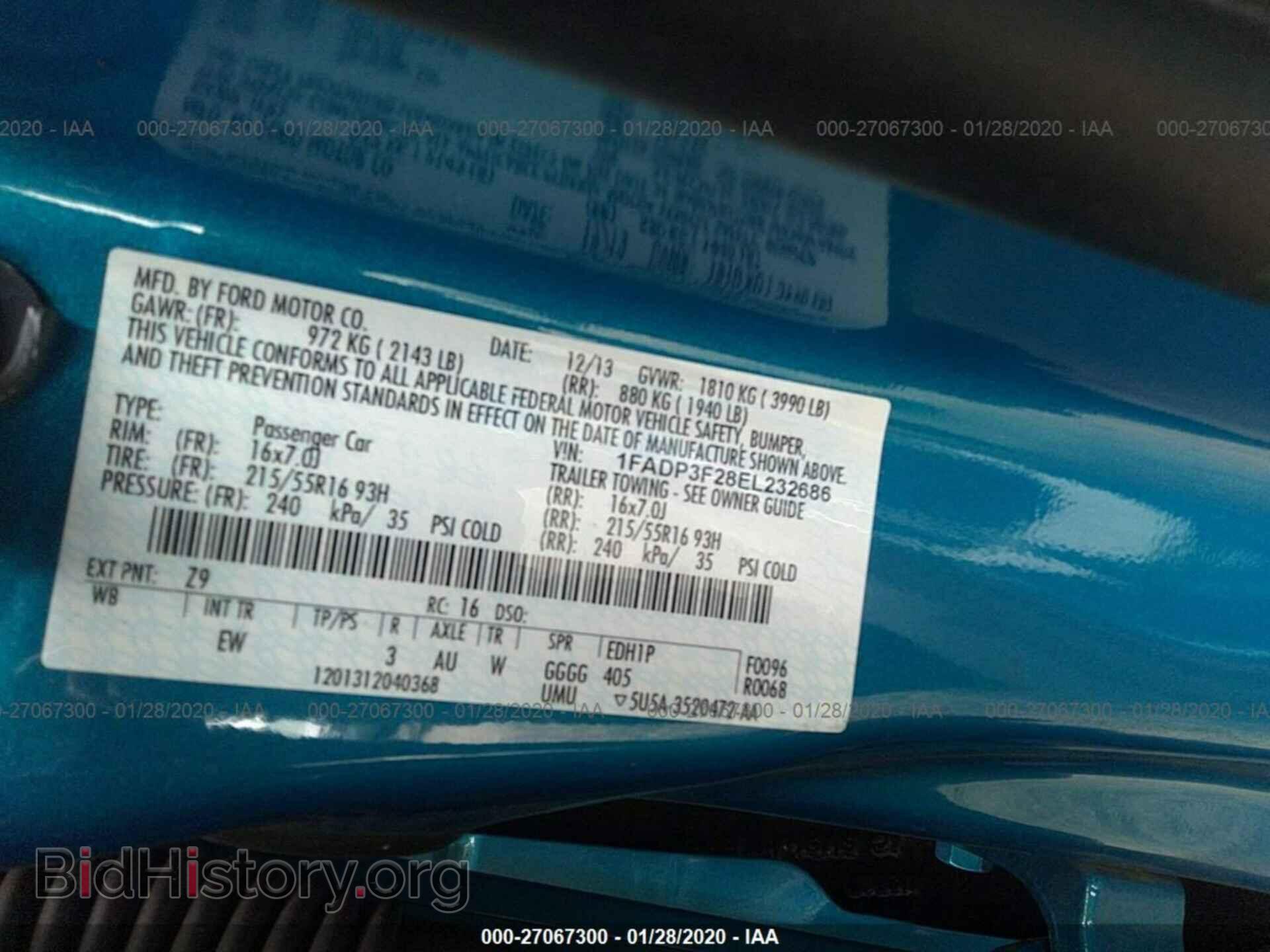 2014 FORD FOCUS - VIN: 1FADP3F28EL232686 - Photo 9