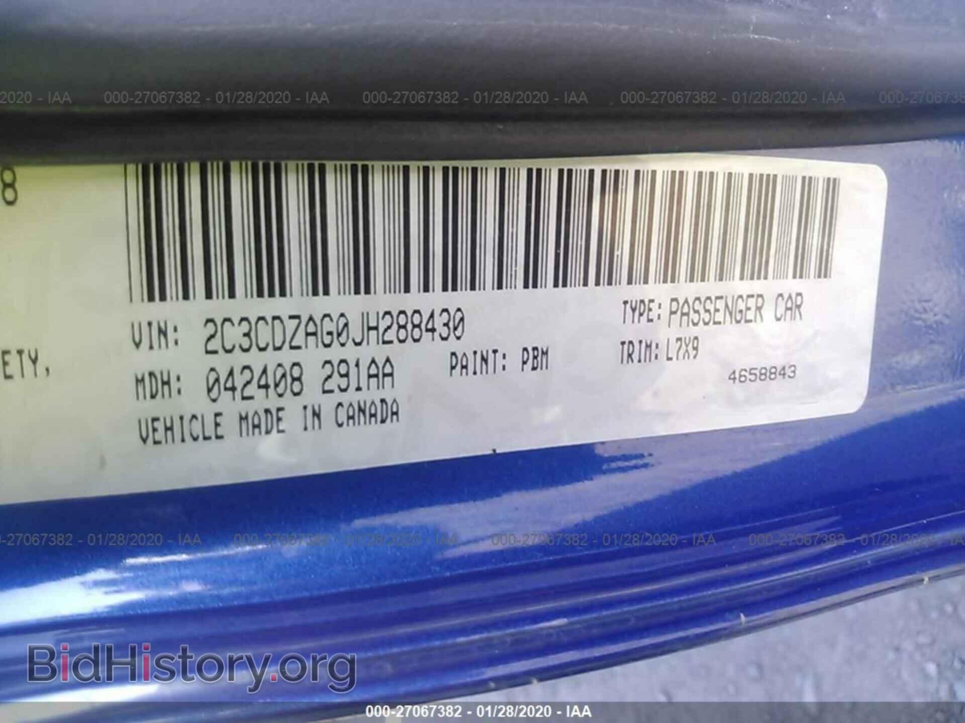 2018 DODGE CHALLENGER - VIN: 2C3CDZAG0JH288430 - Фото 9