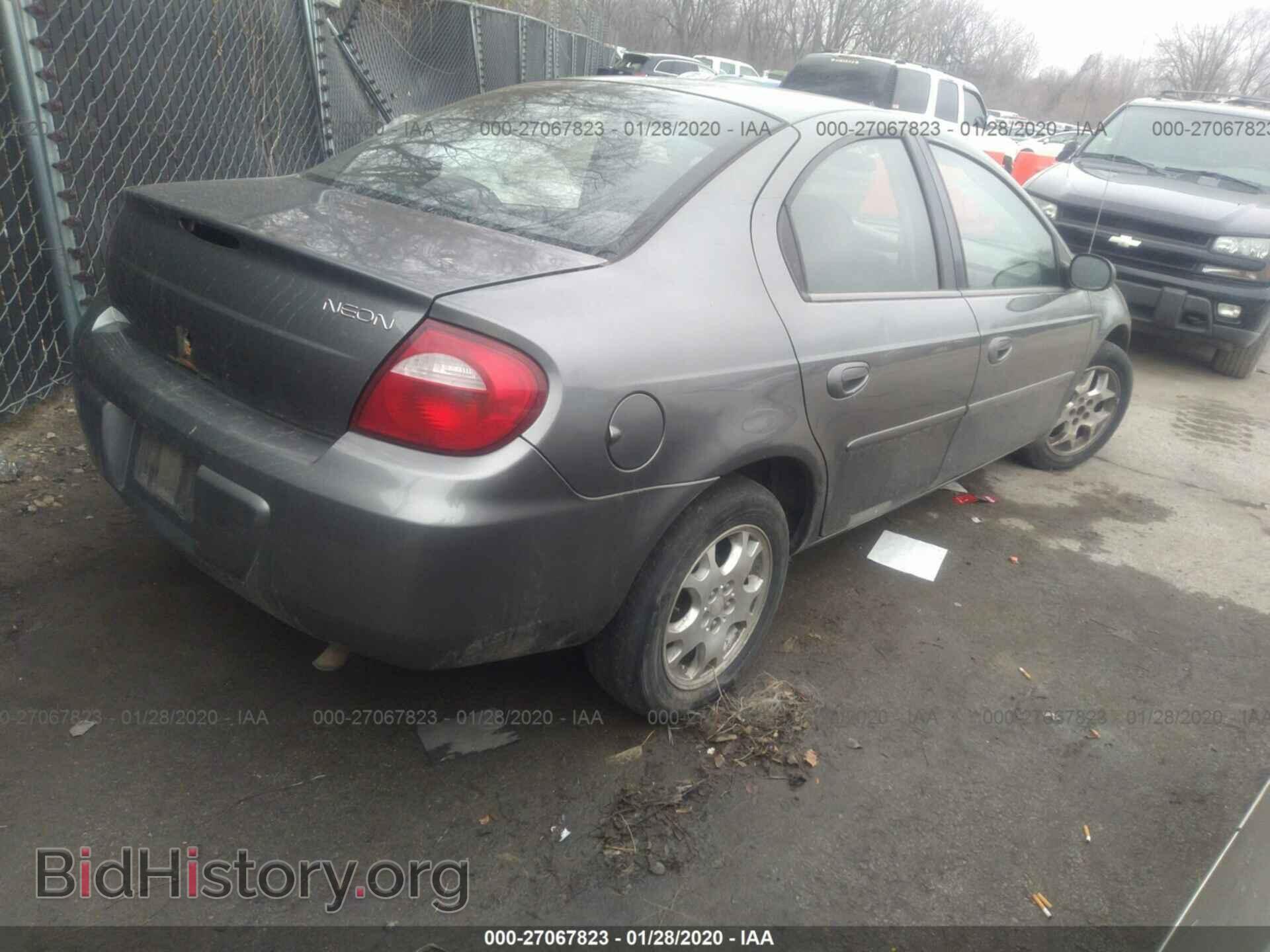2005 DODGE NEON - VIN: 1B3ES56C85D207588 - Фото 4