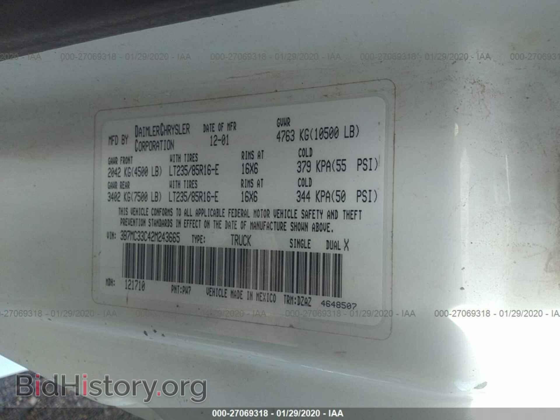 2002 DODGE RAM 3500 - VIN: 3B7MC33C42M243665 - Photo 9