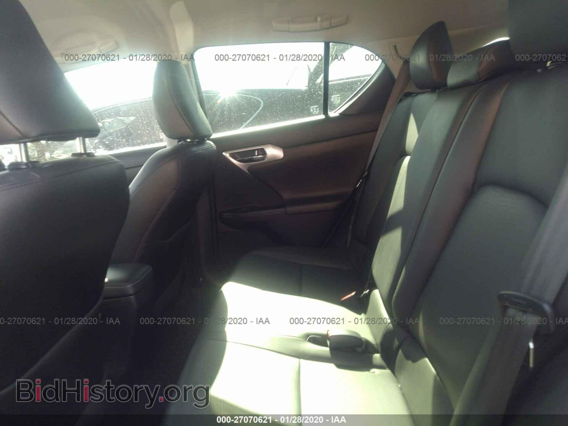 2012 LEXUS CT 200H - VIN: JTHKD5BH0C2103066 - Фото 8