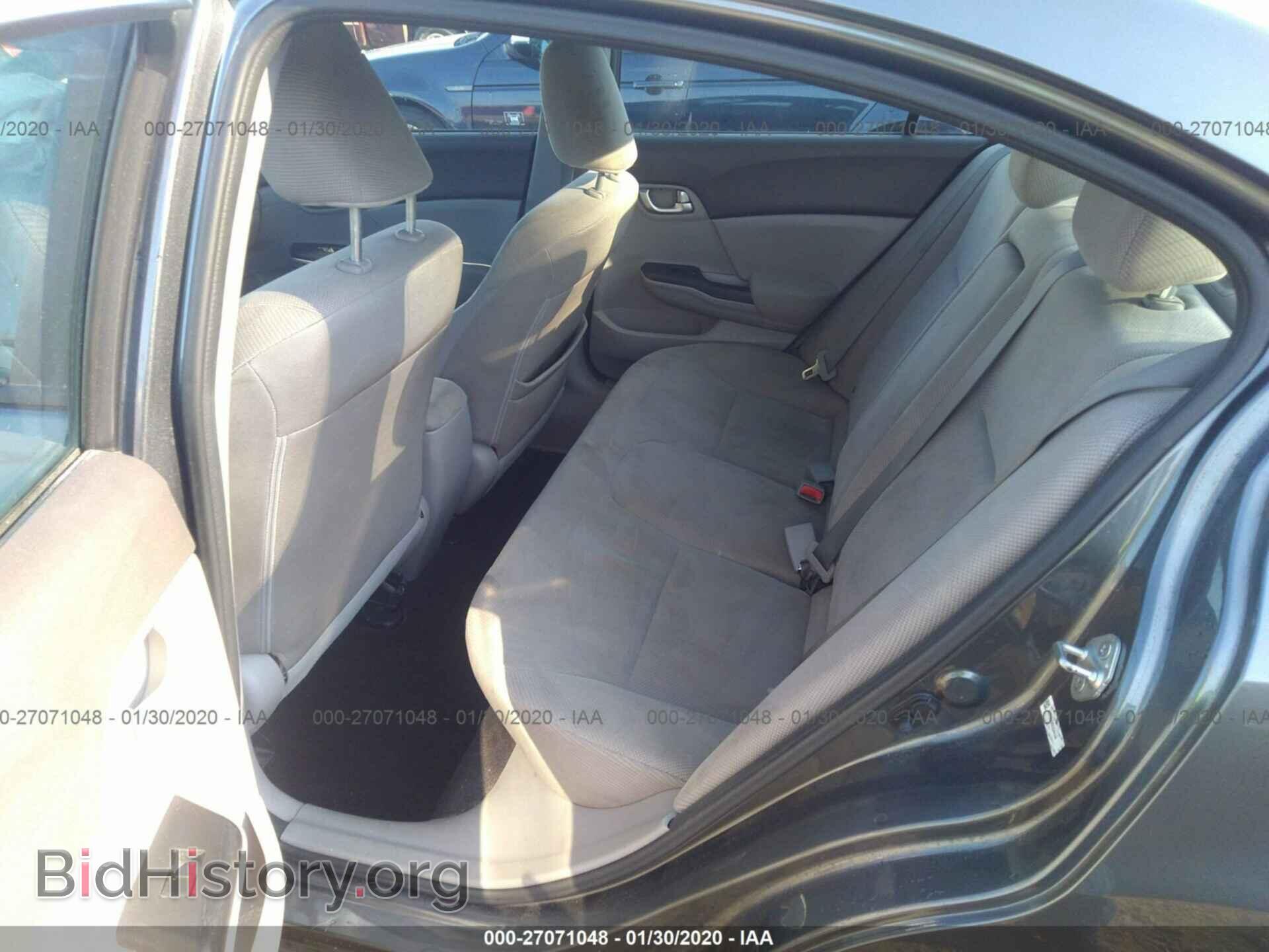 2012 HONDA CIVIC - VIN: 19XFB2F85CE344139 - Фото 8