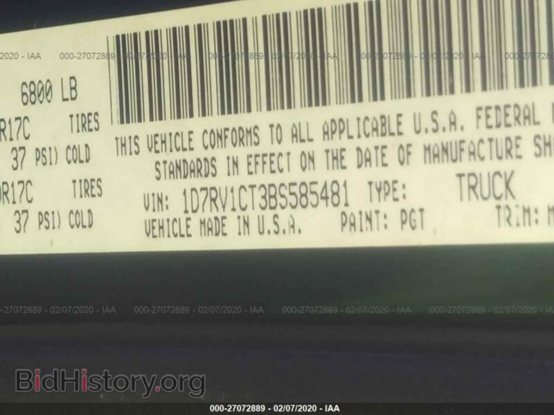 2011 Dodge RAM 1500 (VIN 1D7RV1CT3BS585481) — photo 9 of 10