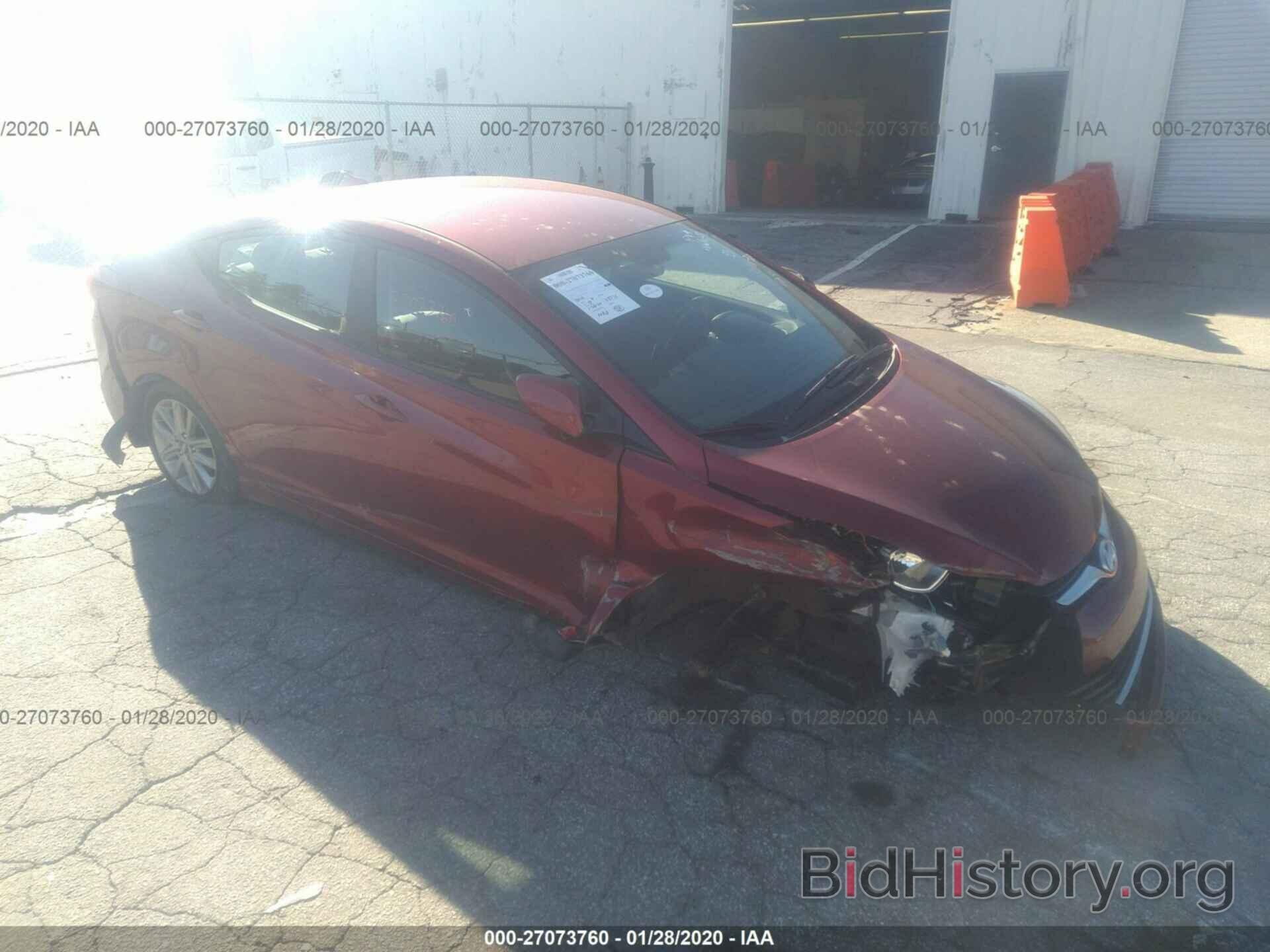 Photo 5NPDH4AE9GH741255 - HYUNDAI ELANTRA 2016