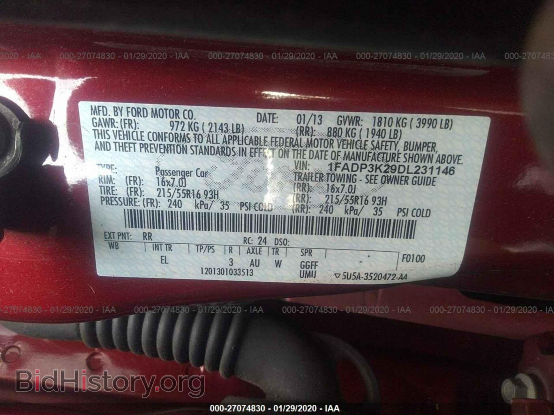 2013 FORD FOCUS - VIN: 1FADP3K29DL231146 - Photo 9