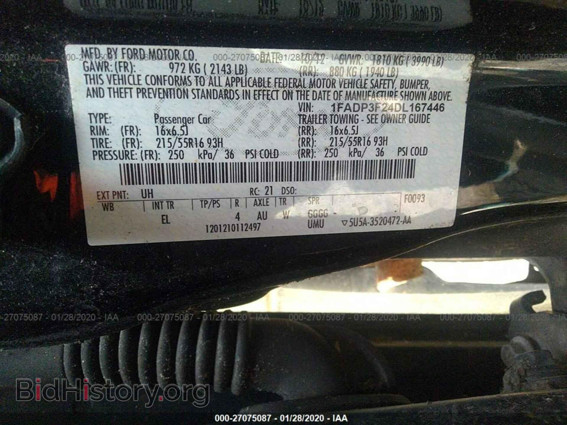 2013 FORD FOCUS - VIN: 1FADP3F24DL167446 - Photo 9