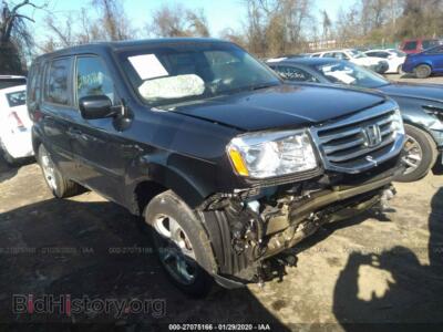2014 Honda PILOT EXL, черный — VIN 5FNYF4H52EB044762, IAAI